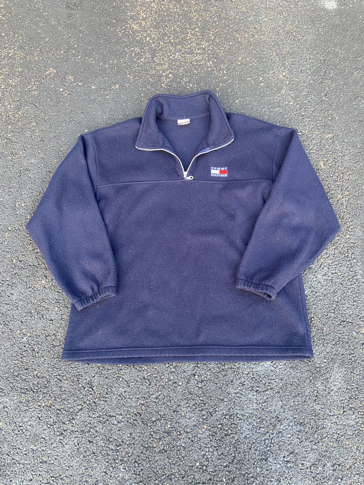 Tommy Hilfiger Crazy Vintage Boxy 80’s 90’s USA Made Tommy Hilfiger Zip Up Size US XL / EU 56 / 4 - 1 Thumbnail