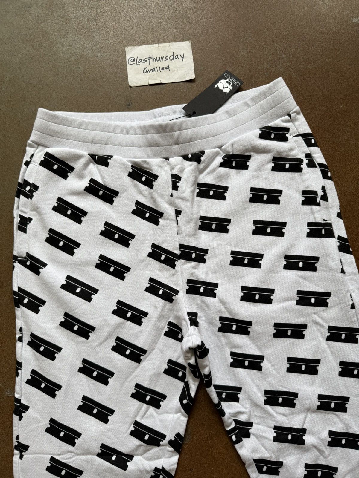 G59 Records $UICIDEBOY$ G59 Records Razor Sweatpants White Medium Size US 32 / EU 48 - 1 Thumbnail