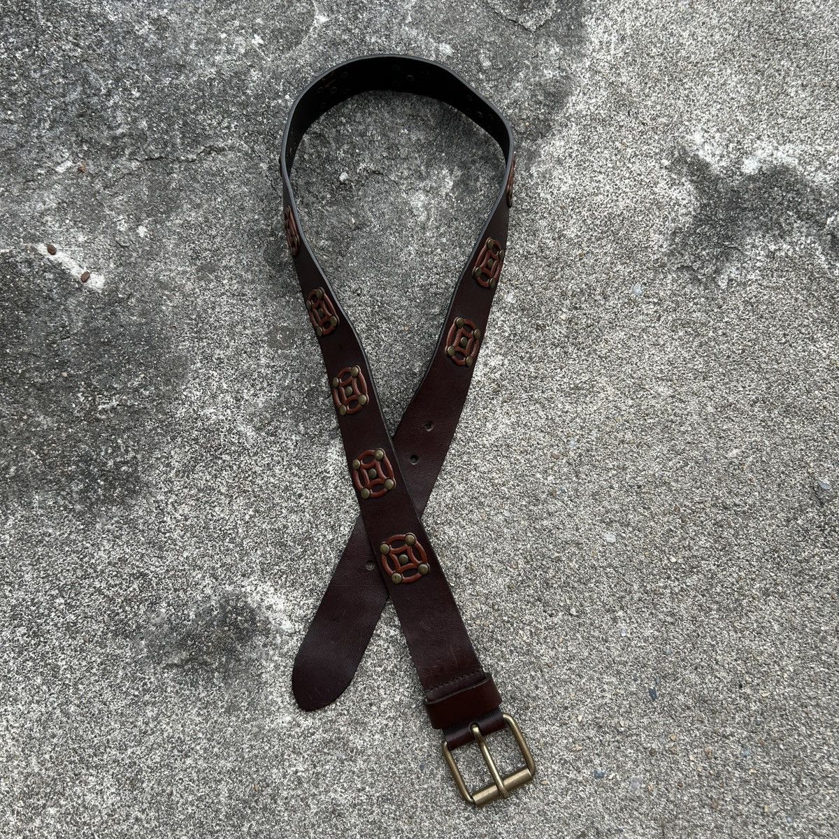 Vintage Vintage studded leather belt (Kapital Style) Size ONE SIZE - 9 Thumbnail