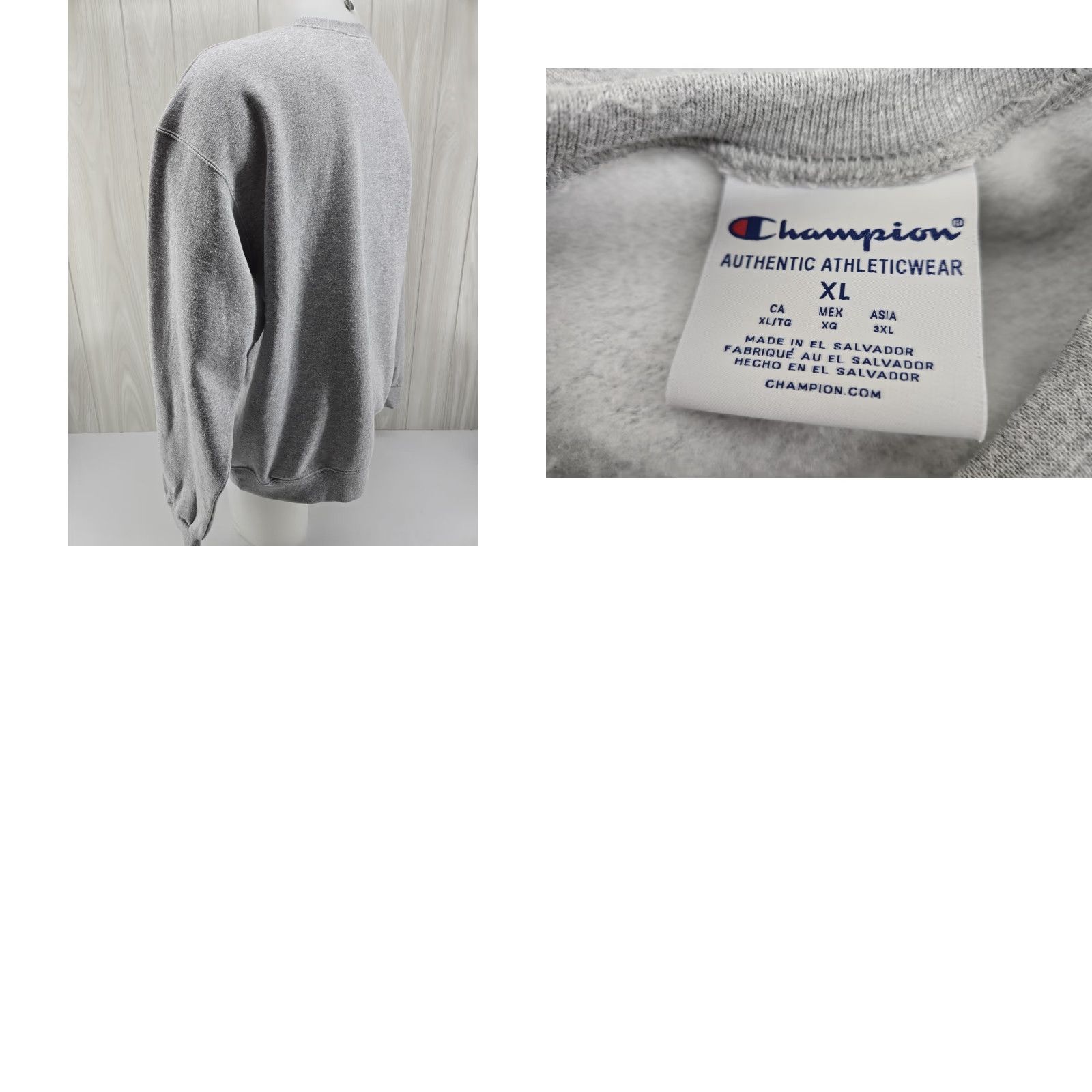 Champion VINTAGE Champion Crewneck Sweatshirt XL Gray Men Size US XL / EU 56 / 4 - 9 Thumbnail