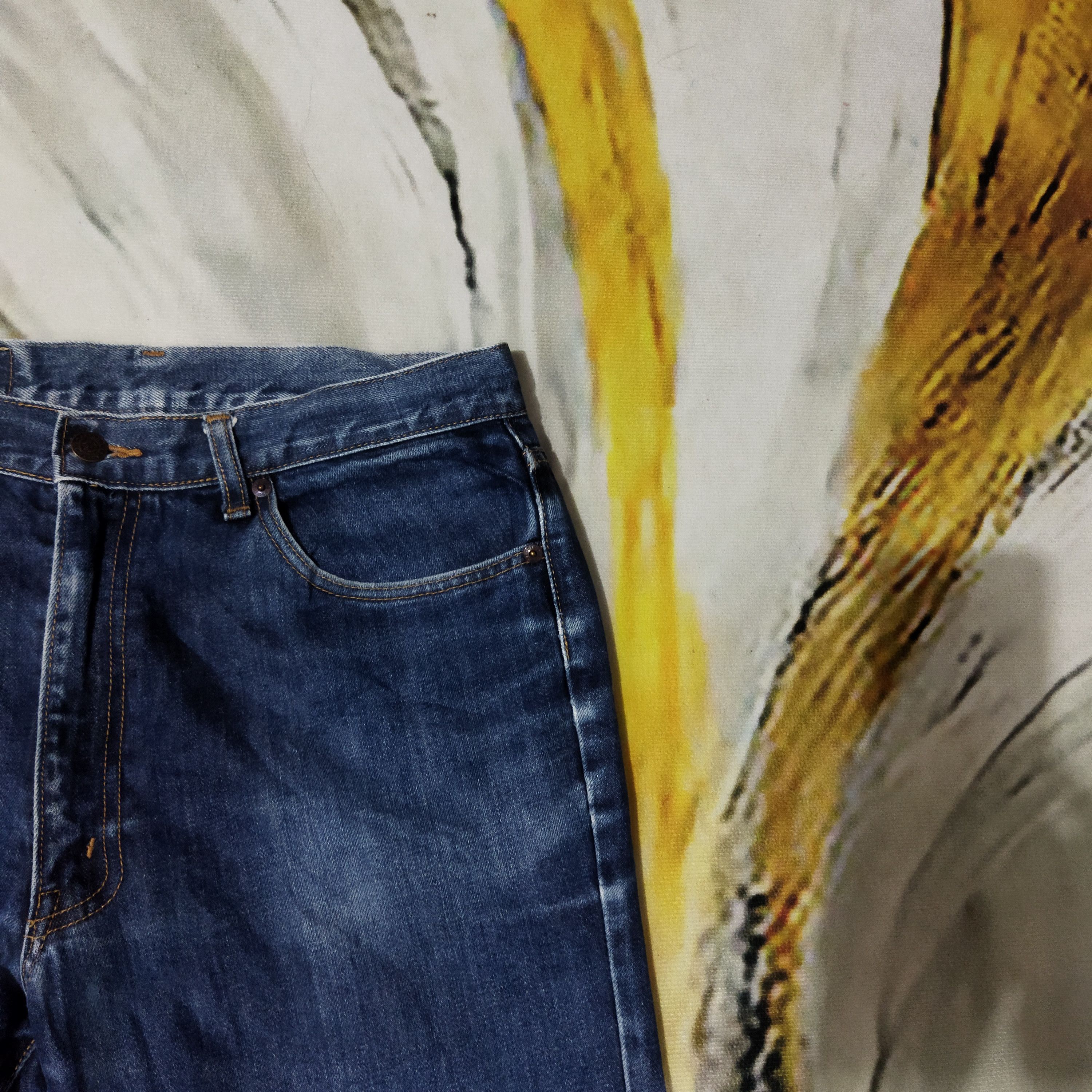 Japanese Brand × Vintage VINTAGE GLHEART DISTRESSED BLUE JEANS PANTS Size US 32 / EU 48 - 5 Thumbnail