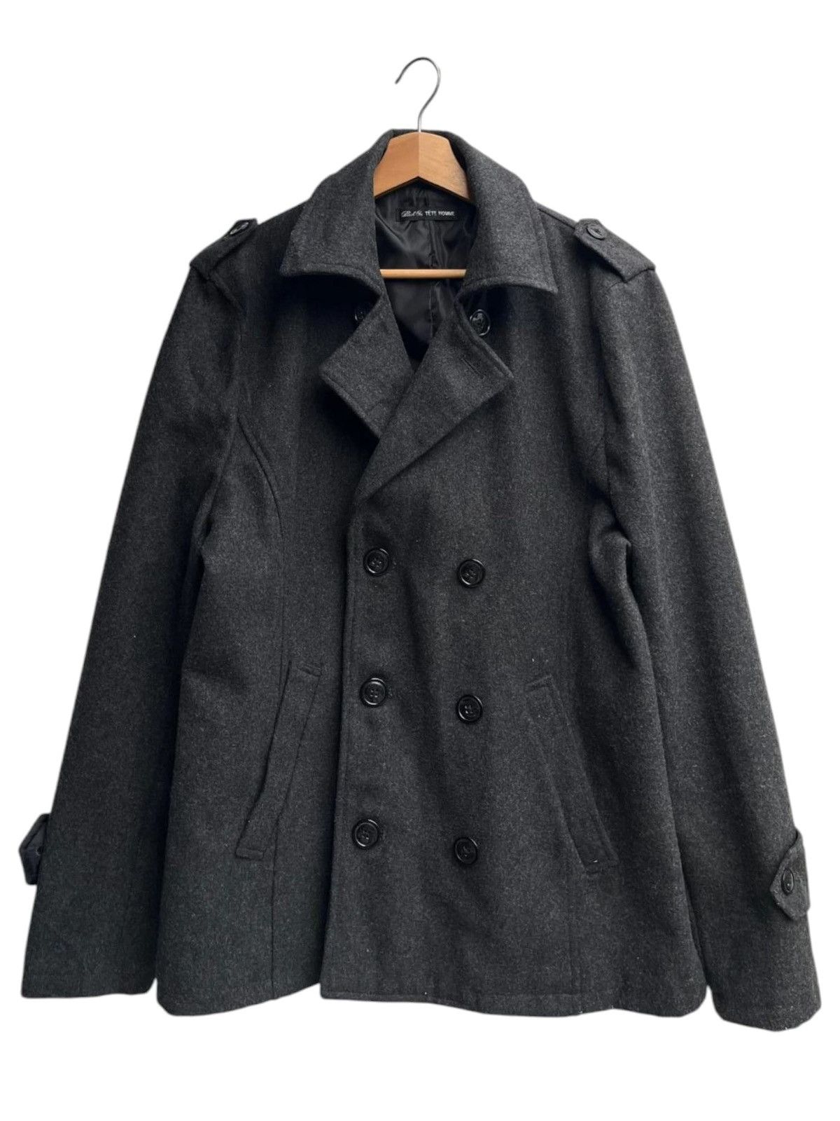 Tete Homme Black on Tete Homme Double Breasted Jacket Size US L / EU 52-54 / 3 - 1 Thumbnail