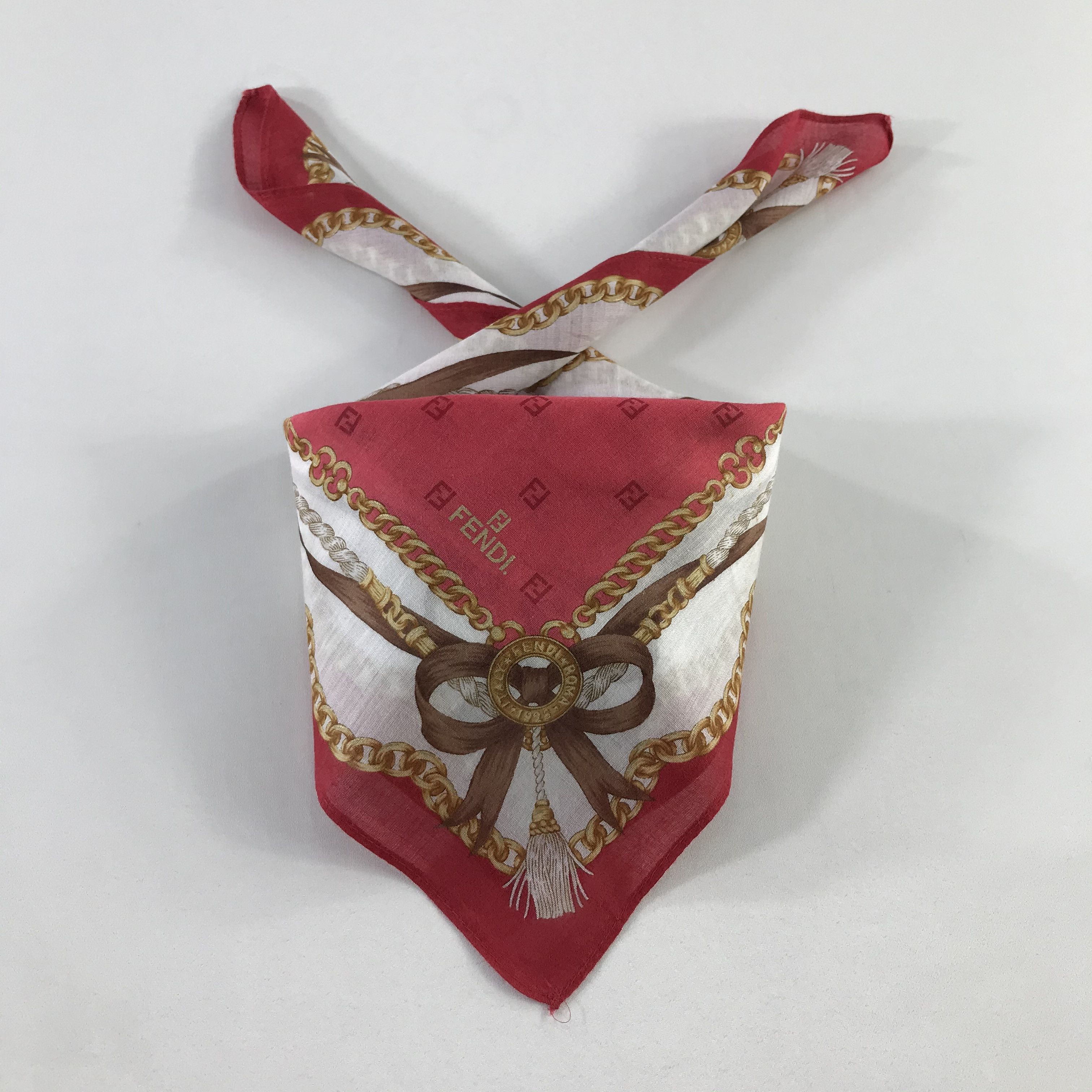 Vintage Vintage Fendi Bandana / Handkerchief / Neckerchief - S935 Size ONE SIZE - 3 Thumbnail