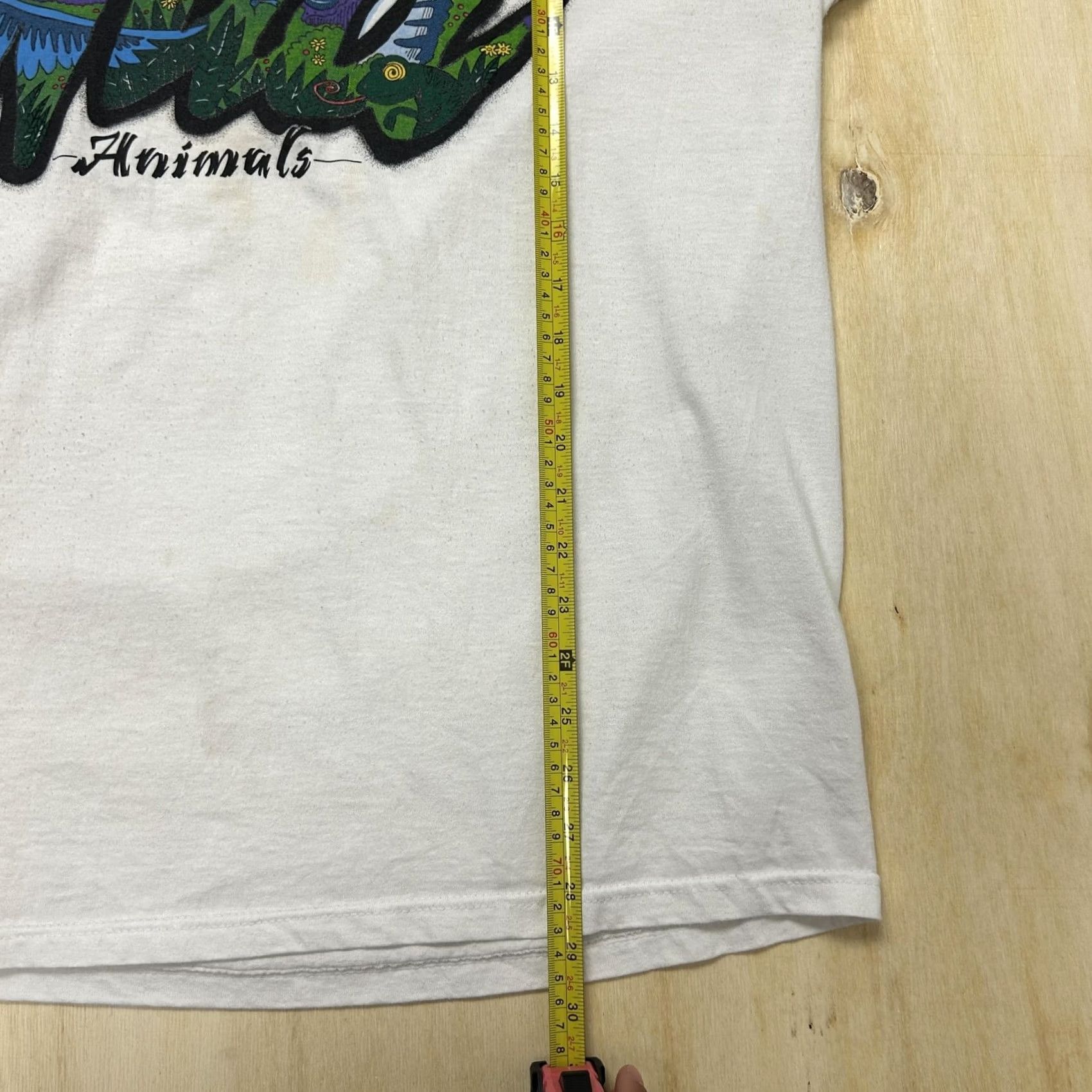 Fruit Of The Loom VINTAGE Fruit of the Loom Shirt Mens XL White Wild Animals Safari Graphic Tee Size US XL / EU 56 / 4 - 4 Thumbnail