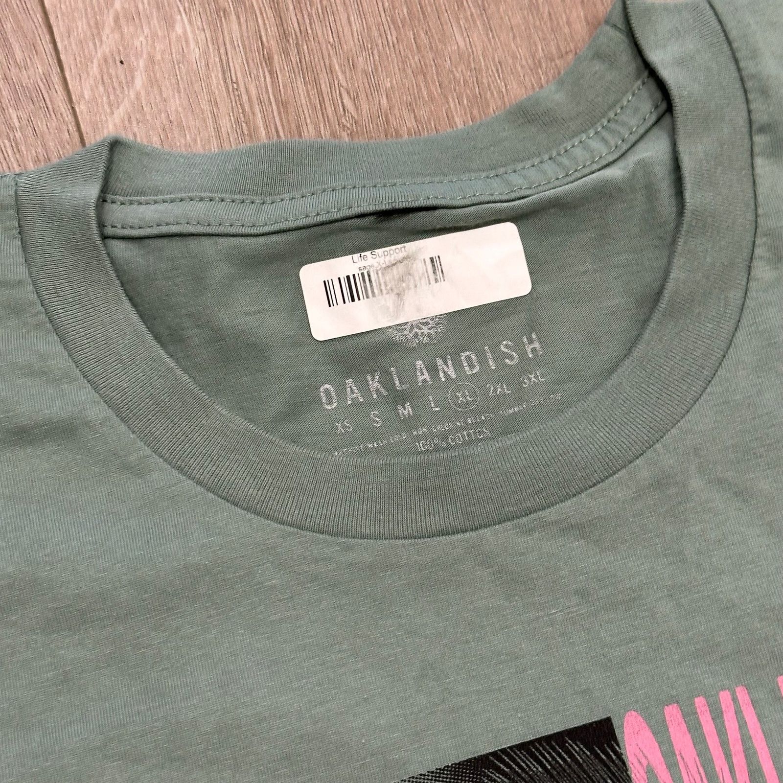 Oaklandish Oaklandish Life Support Green Tee T Shirt New Size XL B23 Size US XL / EU 56 / 4 - 3 Thumbnail