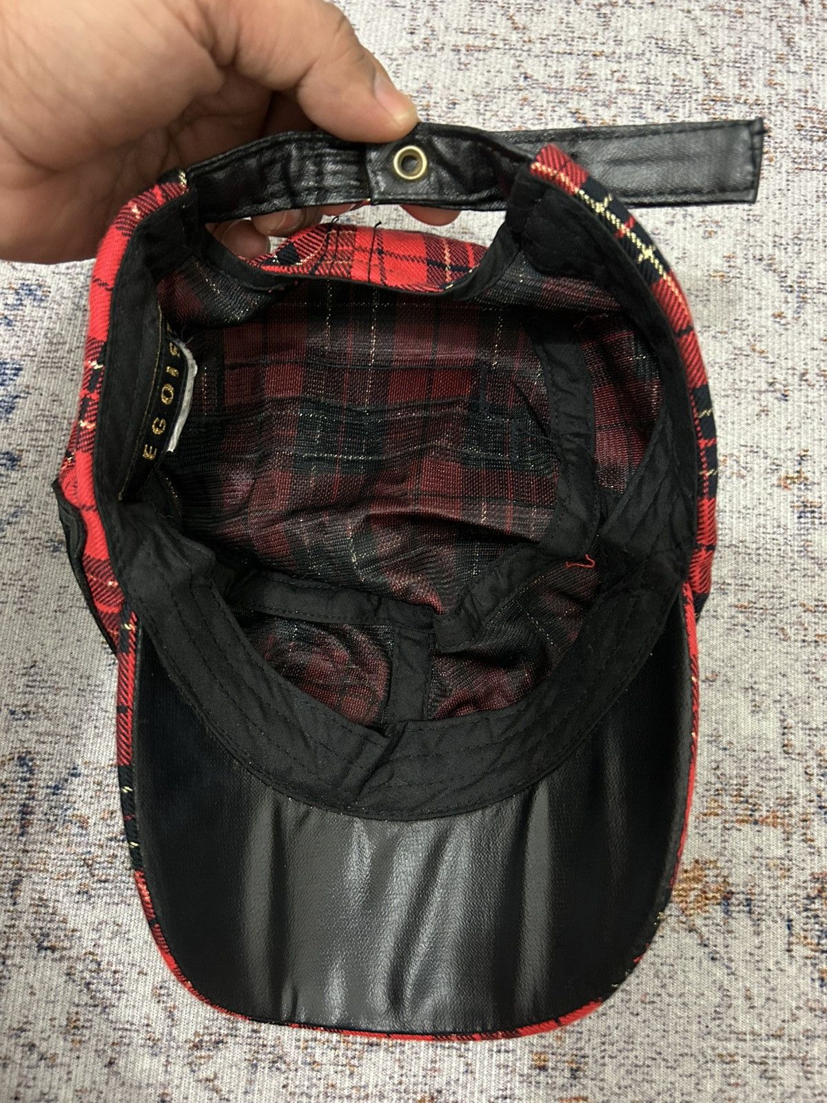 Hysteric Glamour Japanese Egoist Plaid Swarovski Hat Ifsix Gothic Style Size ONE SIZE - 8 Thumbnail