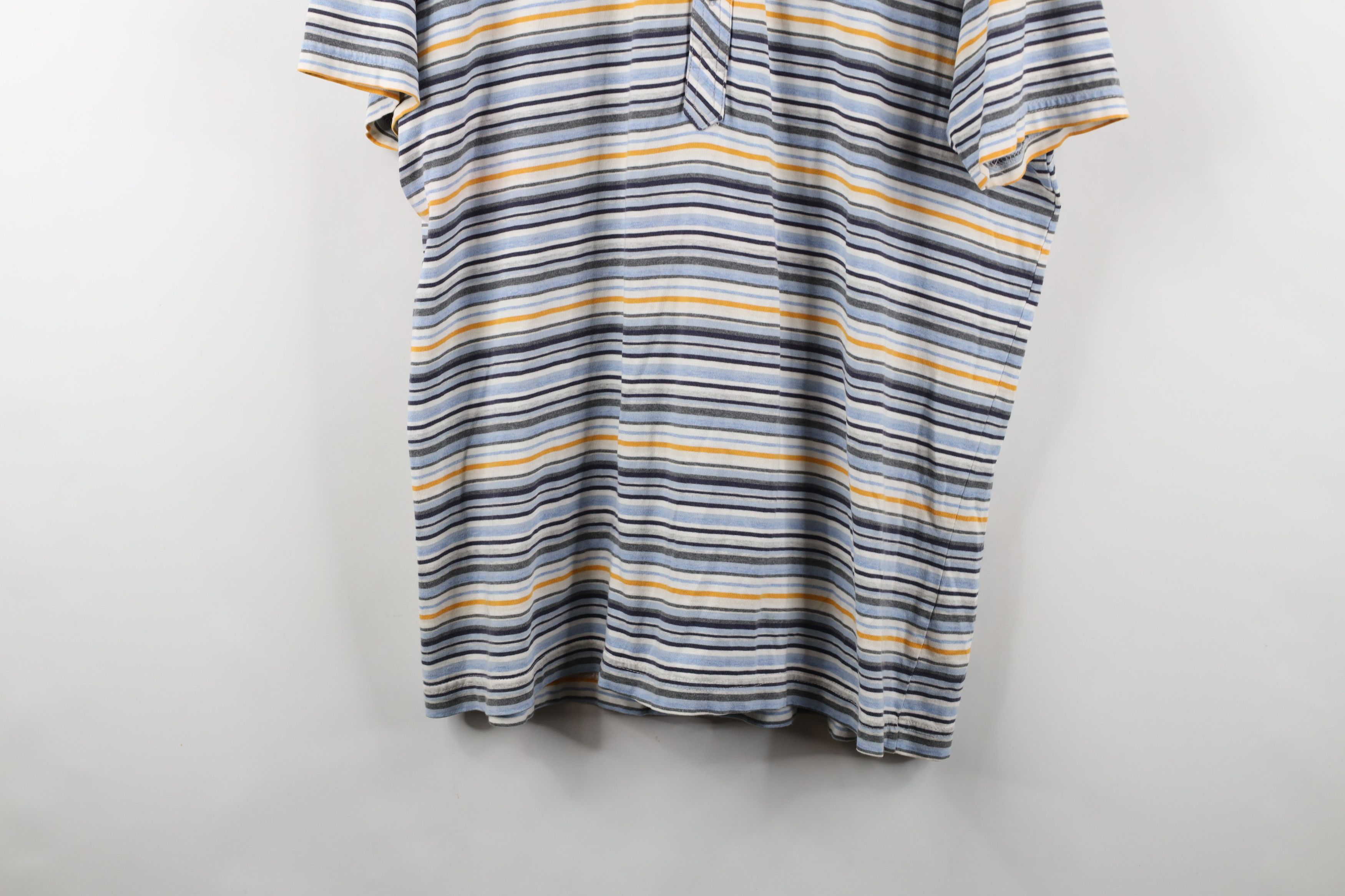 Express × Vintage Vintage Express Rainbow Striped Knit Collared Polo Shirt Size US XL / EU 56 / 4 - 3 Thumbnail