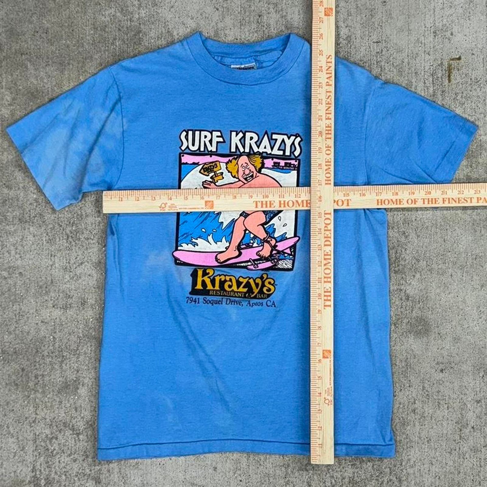 Hanes Vintage 80s surf restaurant t-shirt Size US M / EU 48-50 / 2 - 2 Thumbnail