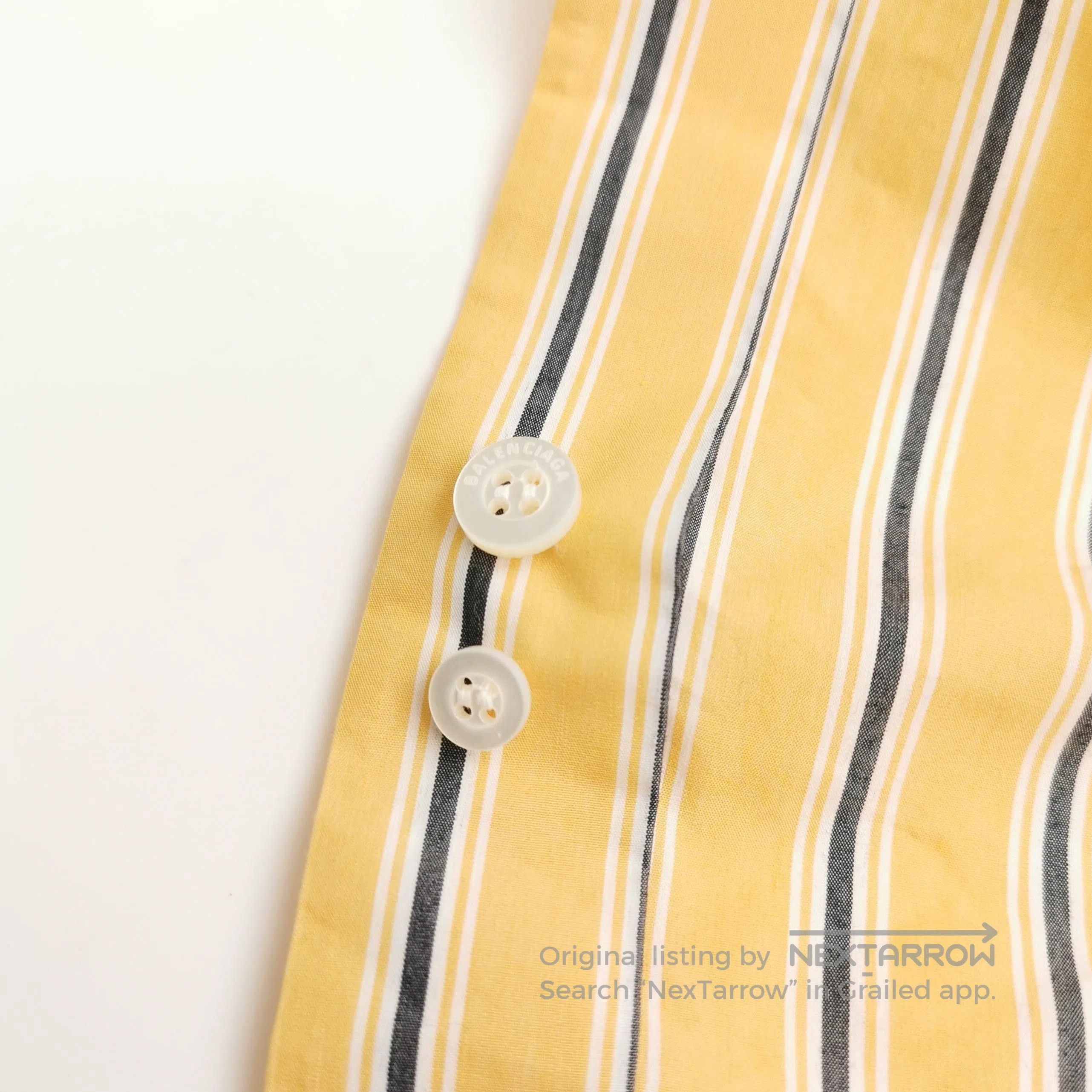 Balenciaga Balenciaga Striped Oversized Shirt S. Size S / US 4 / IT 40 - 1 Thumbnail