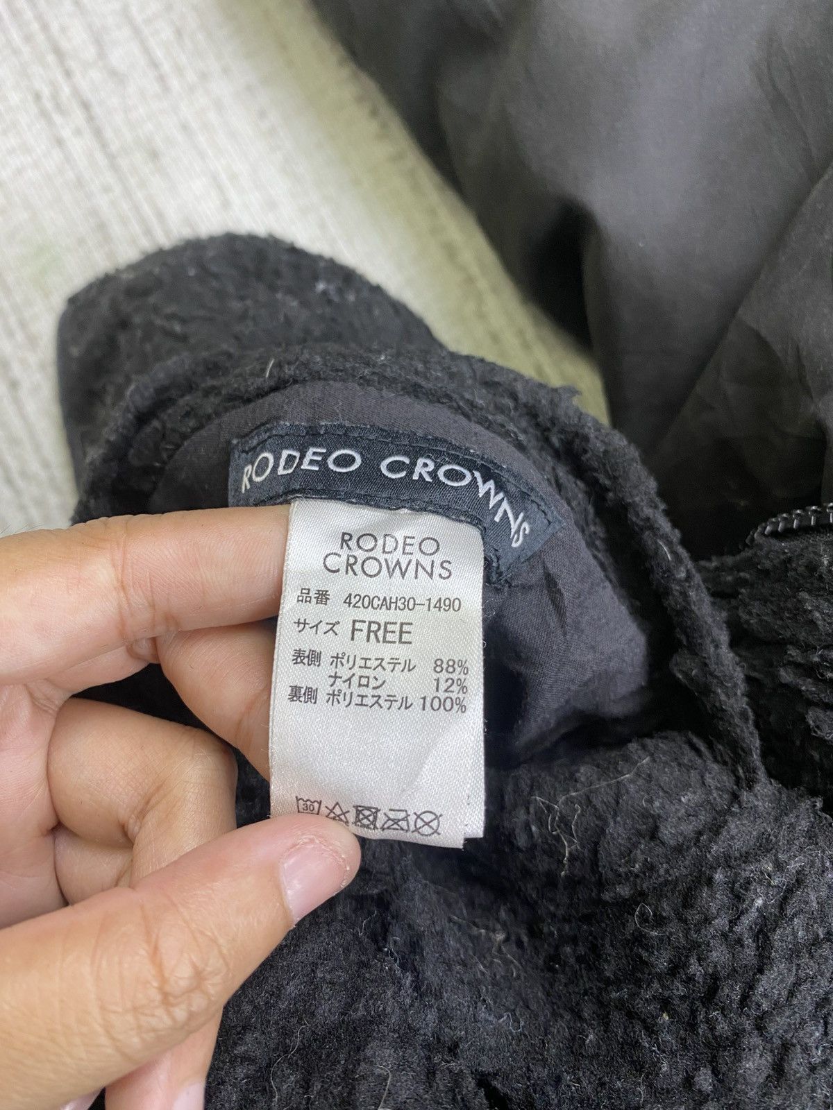 Japanese Brand × Vintage Vintage Rodeo Crown Reversible Fleece Black Jacket Size US L / EU 52-54 / 3 - 15 Thumbnail