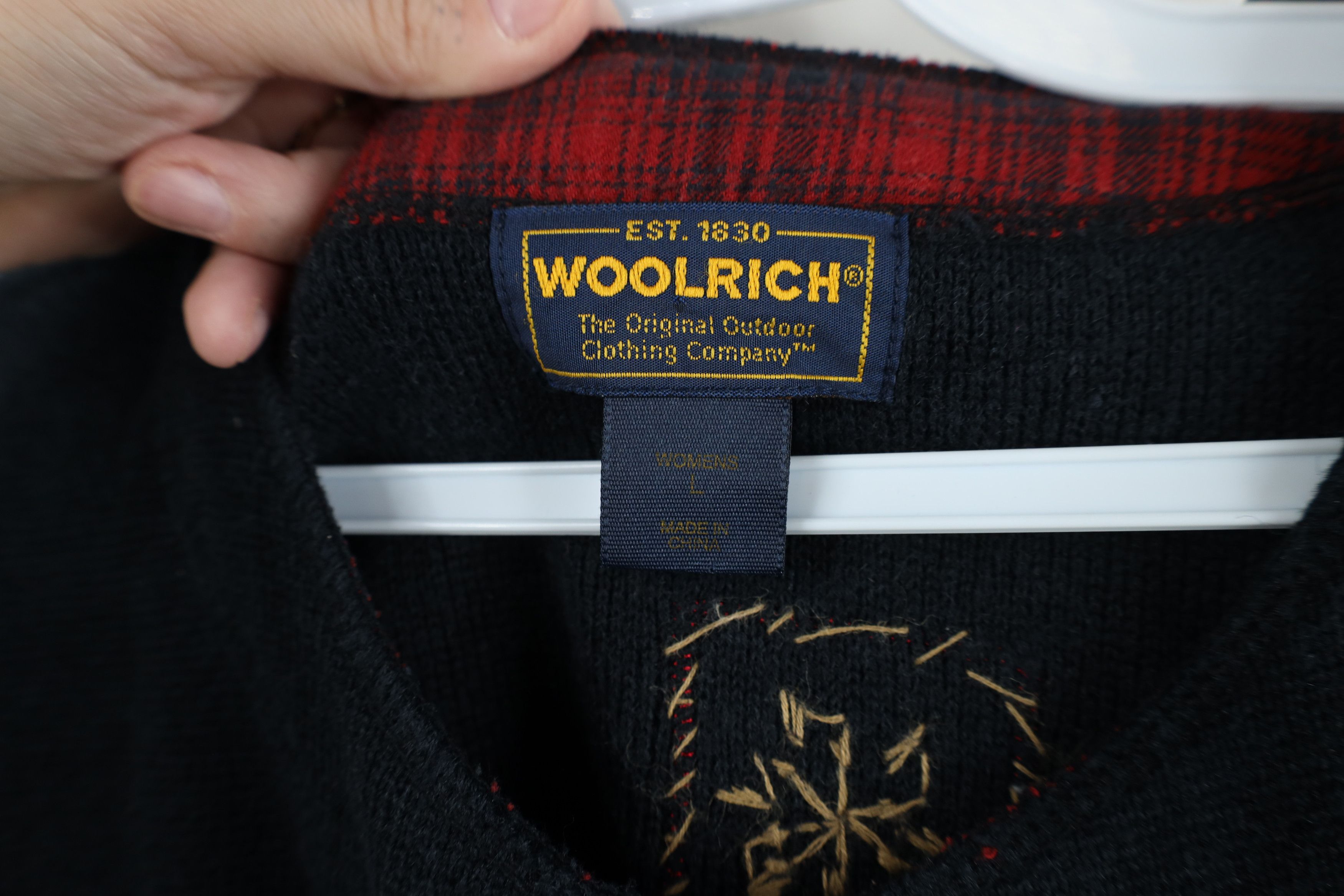 Woolrich Woolen Mills Vintage 90s Woolrich Snow Ski Knit Cardigan Sweater Vest Size L / US 10 / IT 46 - 9 Thumbnail