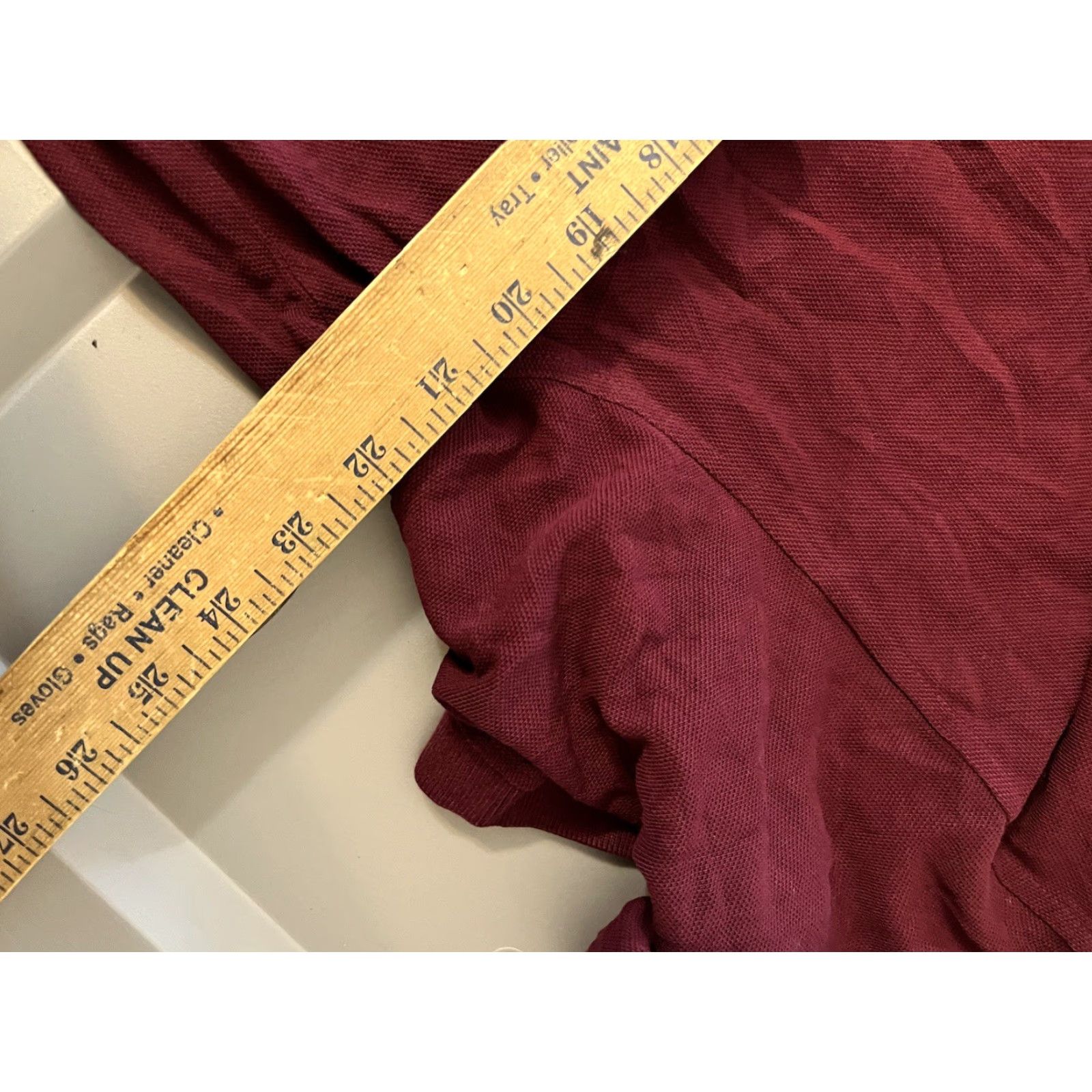 Izod VINTAGE IZOD GOLF POLO Shirt 2XL Men Maroon Short Sleeve Knit 100% Cotton Logo Patch Golf Classic Mens Size US XXL / EU 58 / 5 - 5 Thumbnail