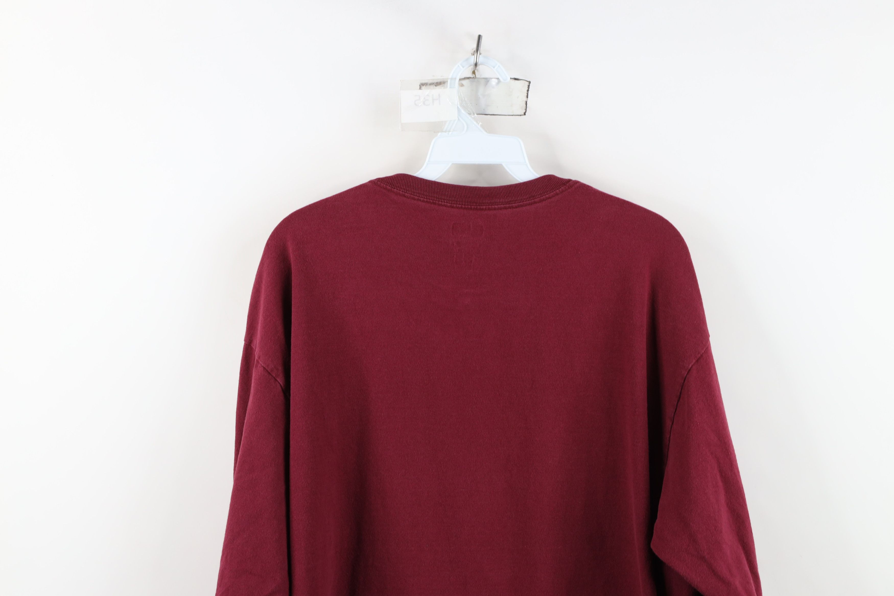 Vintage Vintage Y2K Streetwear Long Sleeve T-Shirt Red Cotton Size US L / EU 52-54 / 3 - 10 Thumbnail