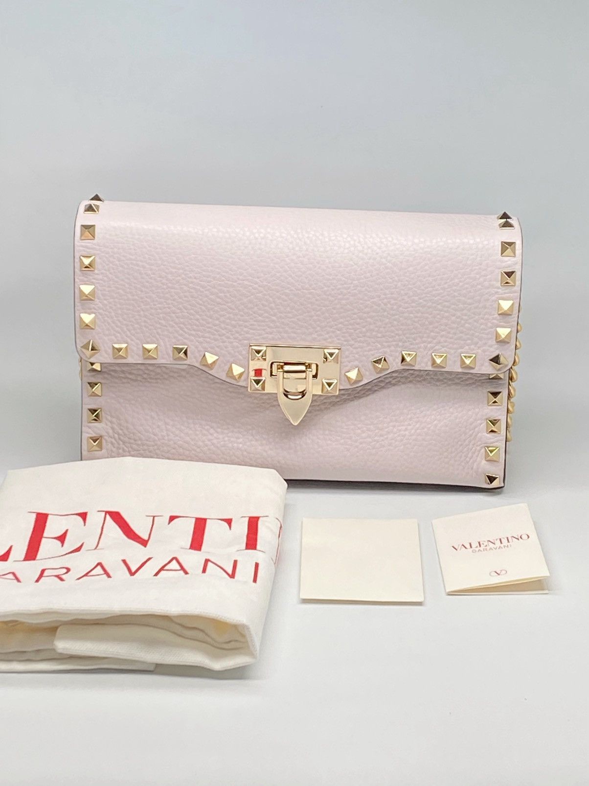 Valentino Valentino Garavani Small Rockstud Calfskin Crossbody Bag Size ONE SIZE - 1 Thumbnail