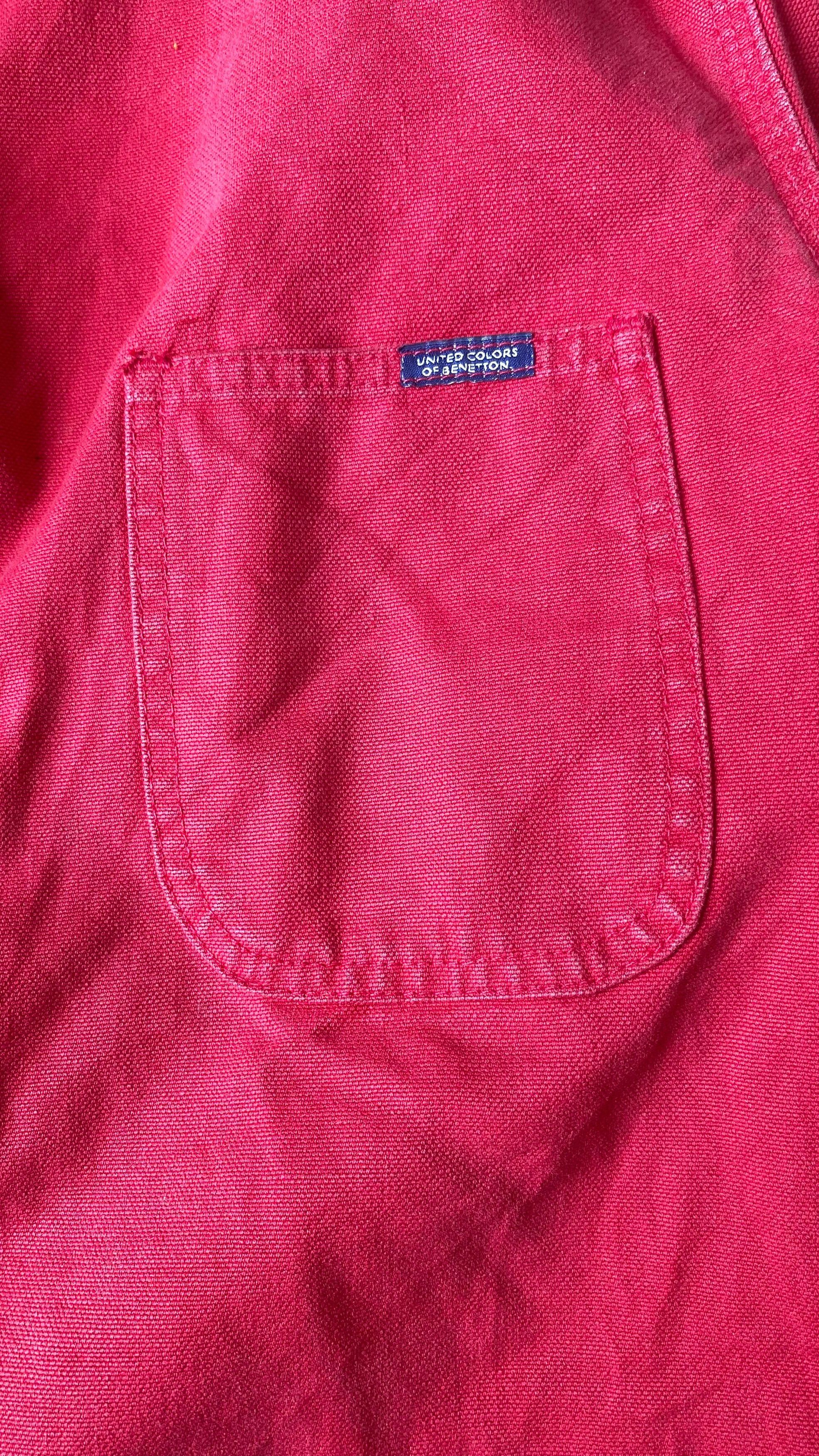 Benetton vintage 80s blue family benetton work canvas chore jacket Size US S / EU 44-46 / 1 - 5 Thumbnail
