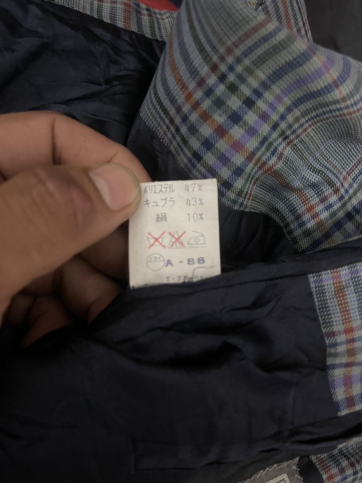 Christian Dior Monsieur × Vintage Vintage Christian Dior Monsieur Blue Plaid Blazer Jacket Size US M / EU 48-50 / 2 - 9 Thumbnail
