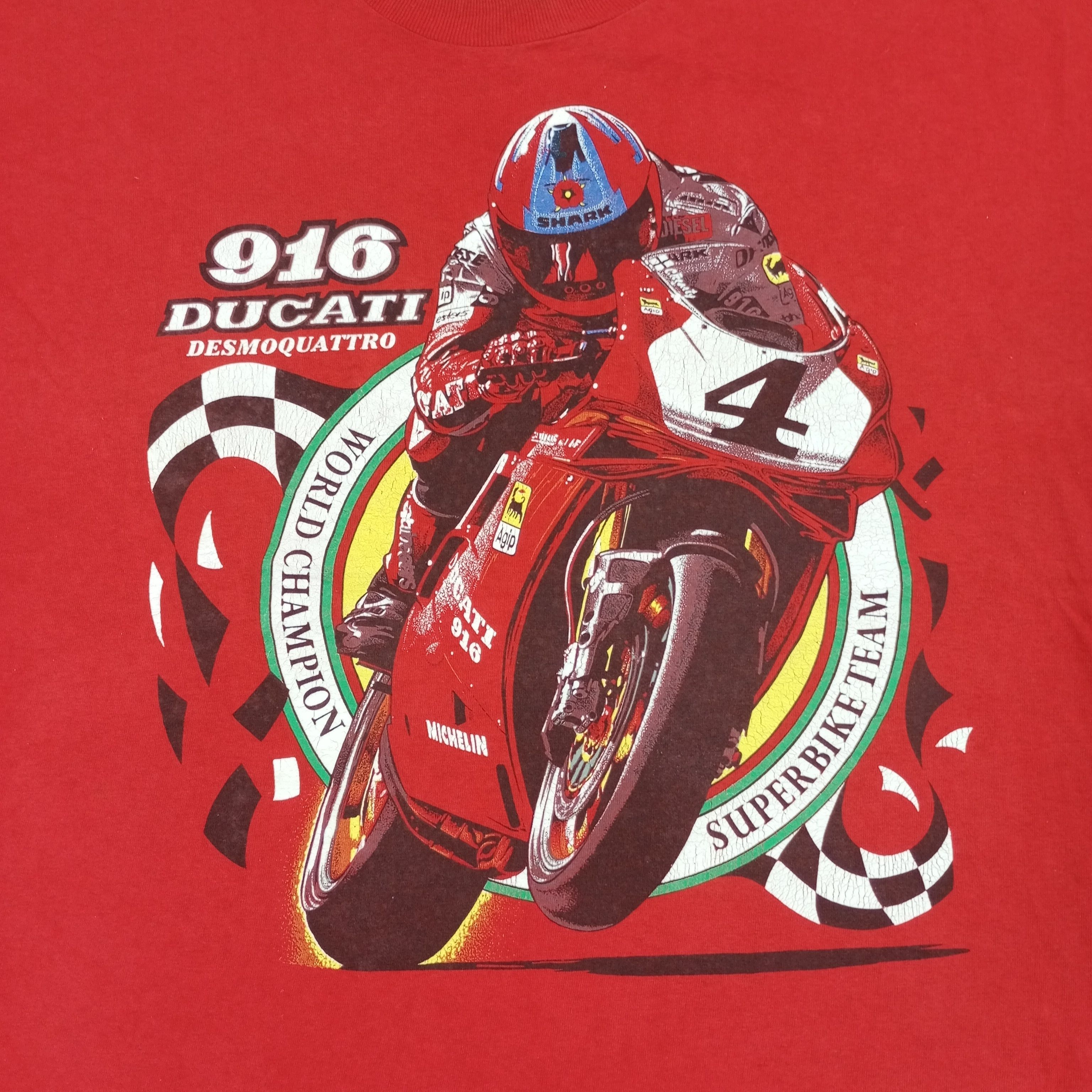 Ducati × Vintage Ducati World Championship Superbike Team Vintage Tshirt Size US XXL / EU 58 / 5 - 2 Thumbnail