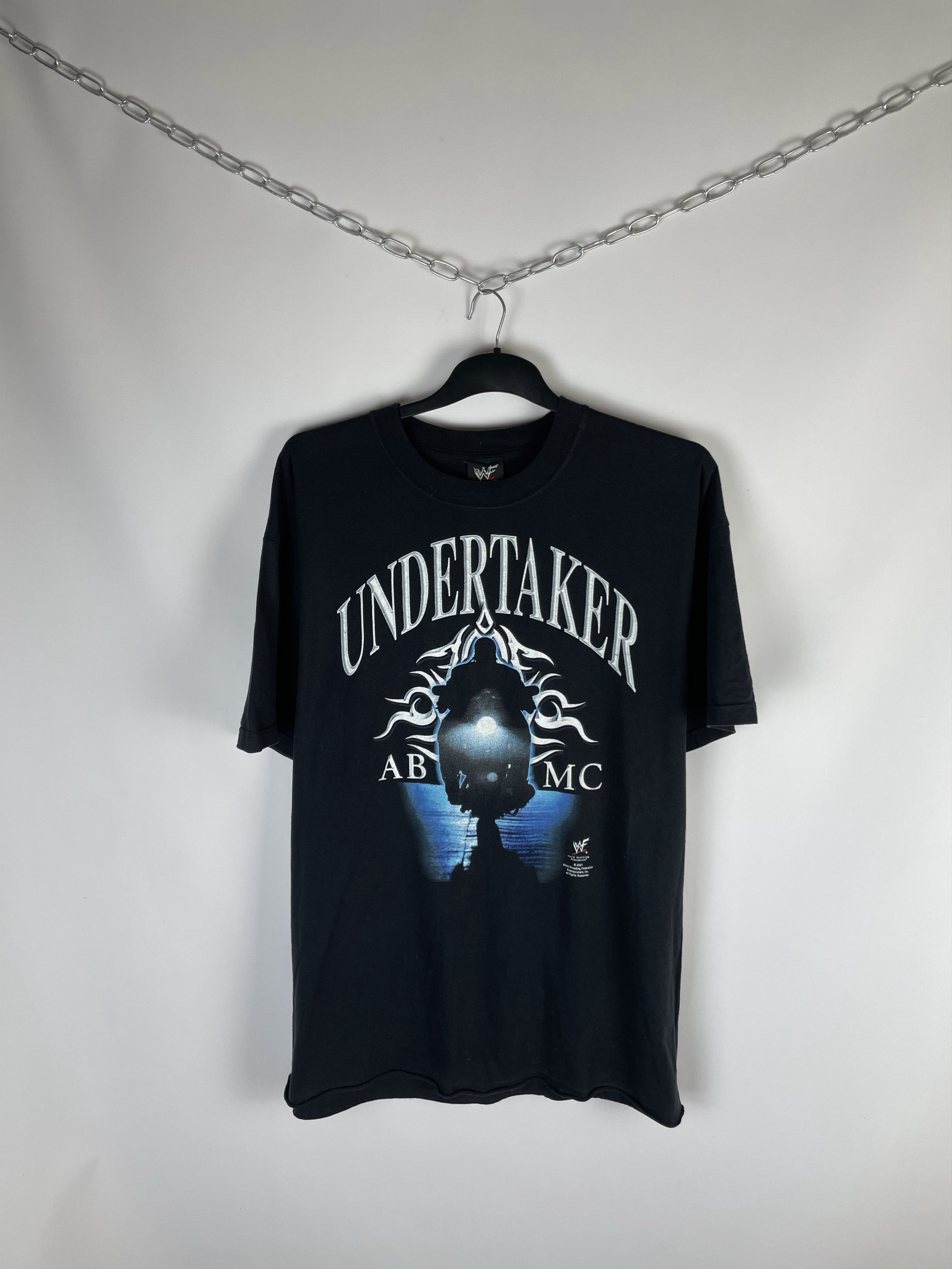 Vintage Vintage 2001 The Undertaker Biker ABMC WWE Black Tee Size US XL / EU 56 / 4 - 1 Thumbnail