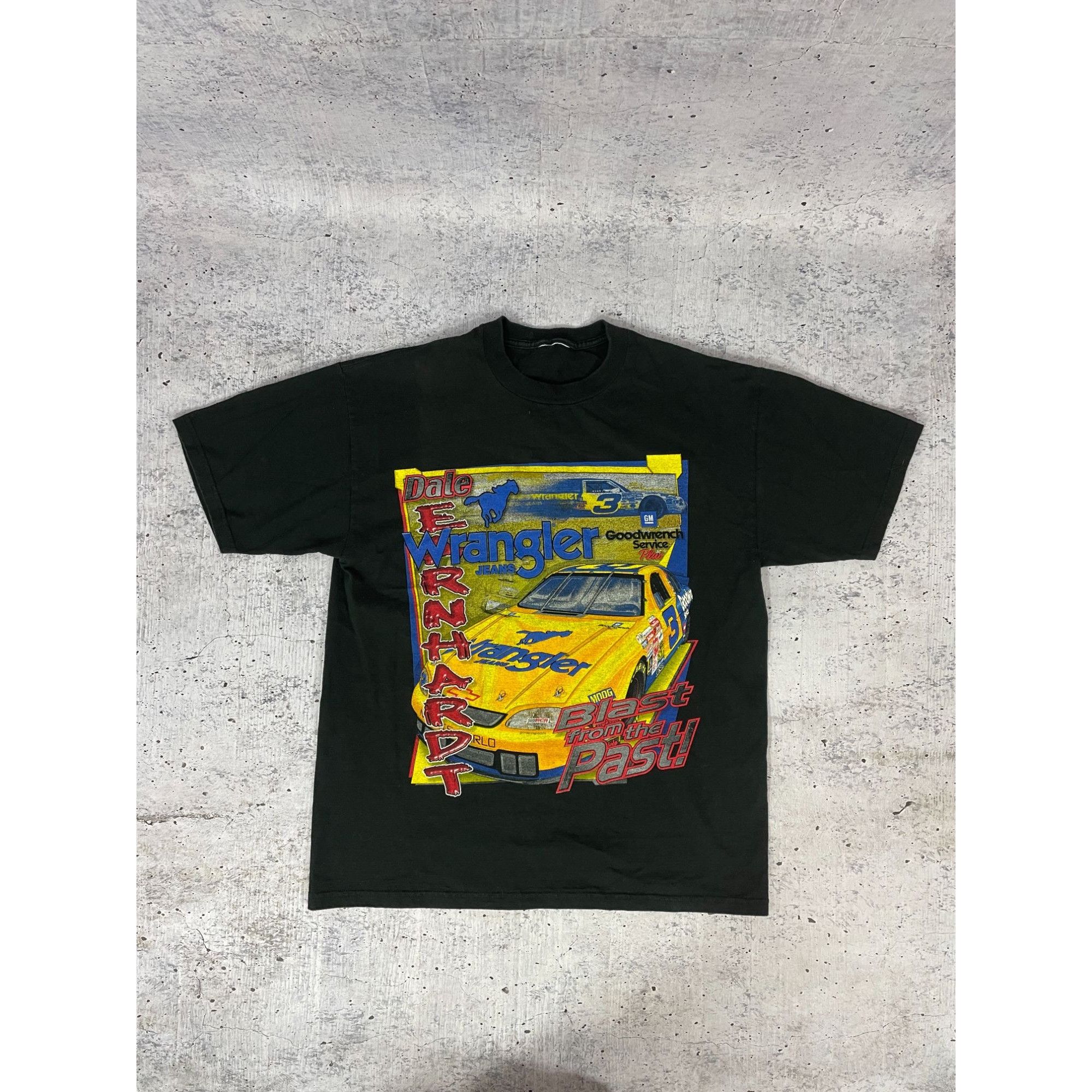 Vintage Men's Black Faded Vintage T-shirt Baggy Cars Motorsport Cott Size US M / EU 48-50 / 2 - 3 Thumbnail