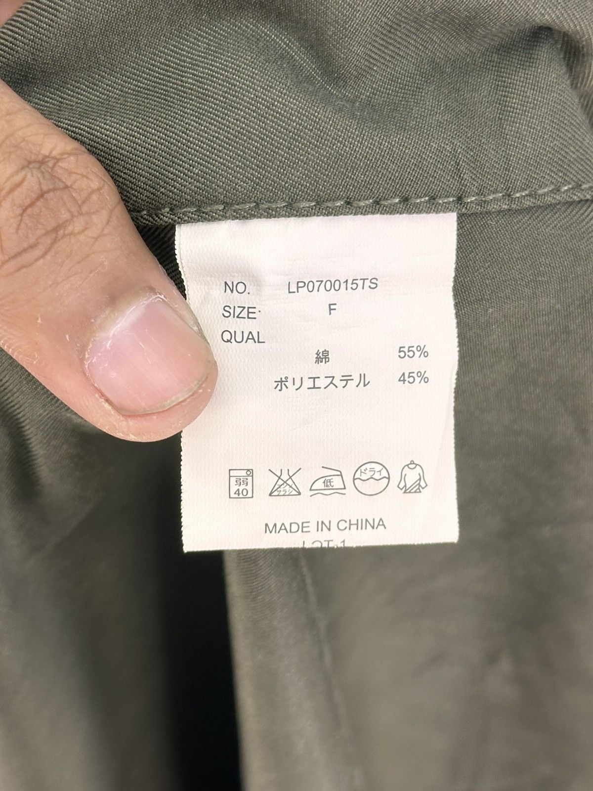 Japanese Brand Lepsim Olive Green Avant-Garde Poncho Size ONE SIZE - 10 Thumbnail