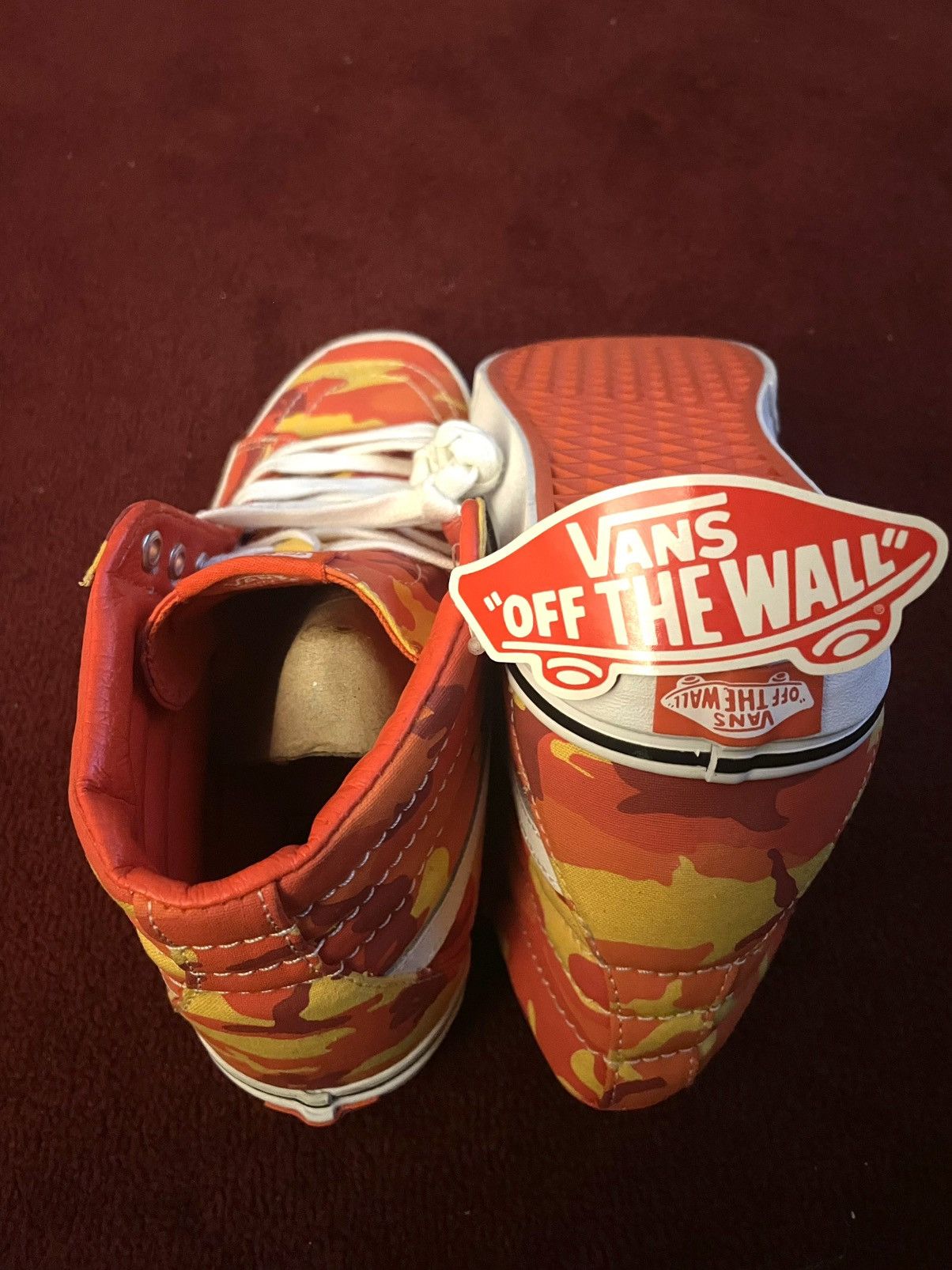 Vans Vans Sk8-Hi Orange Camo Size US 8.5 / EU 41-42 - 6 Thumbnail