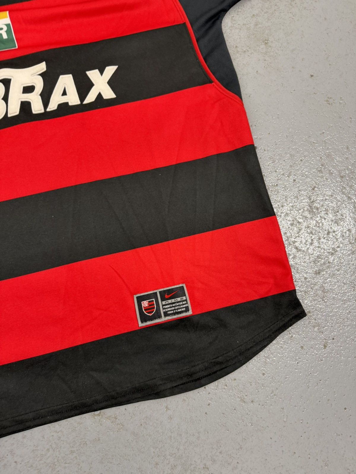 Nike 2002/04 Flamengo Home 10 Petrobras Soccer Jersey Size US XL / EU 56 / 4 - 3 Thumbnail