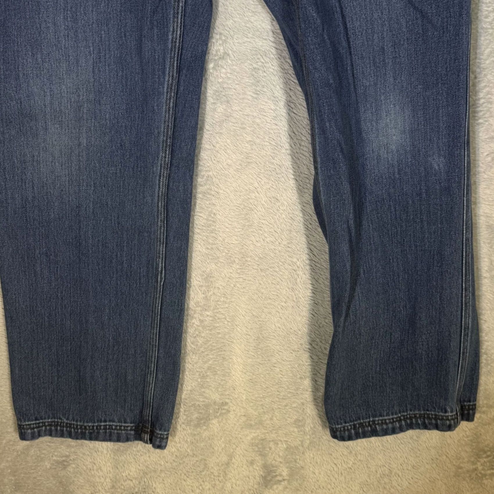 Duluth Trading Company Duluth Trading Company Carpenter Jeans Mens Straight Blue Denim 34 x 32 Mid-Rise 5-Pocket Size US 34 / EU 50 - 5 Thumbnail