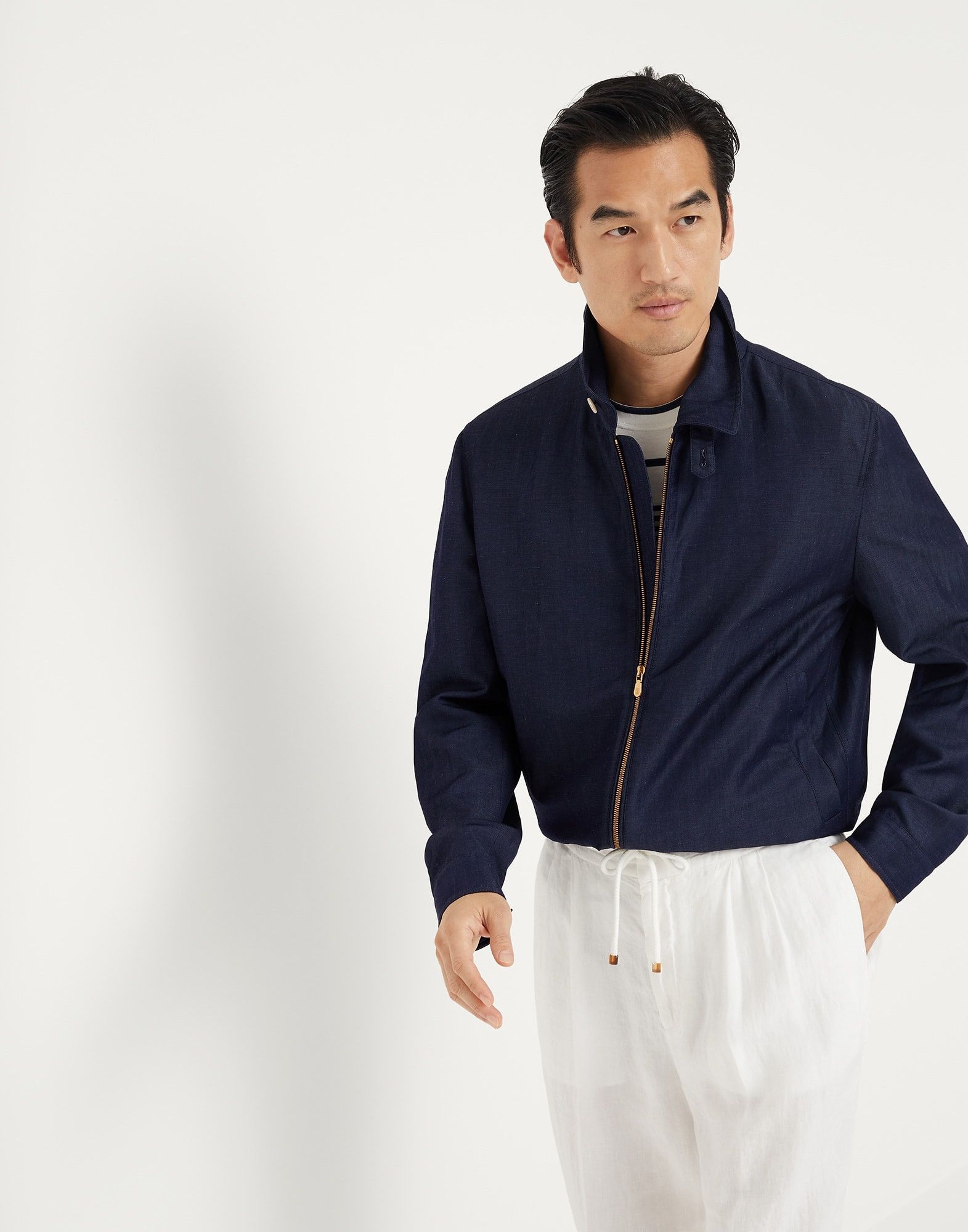 Brunello Cucinelli Jacket in Dark Blue Size US S / EU 44-46 / 1 - 5 Thumbnail