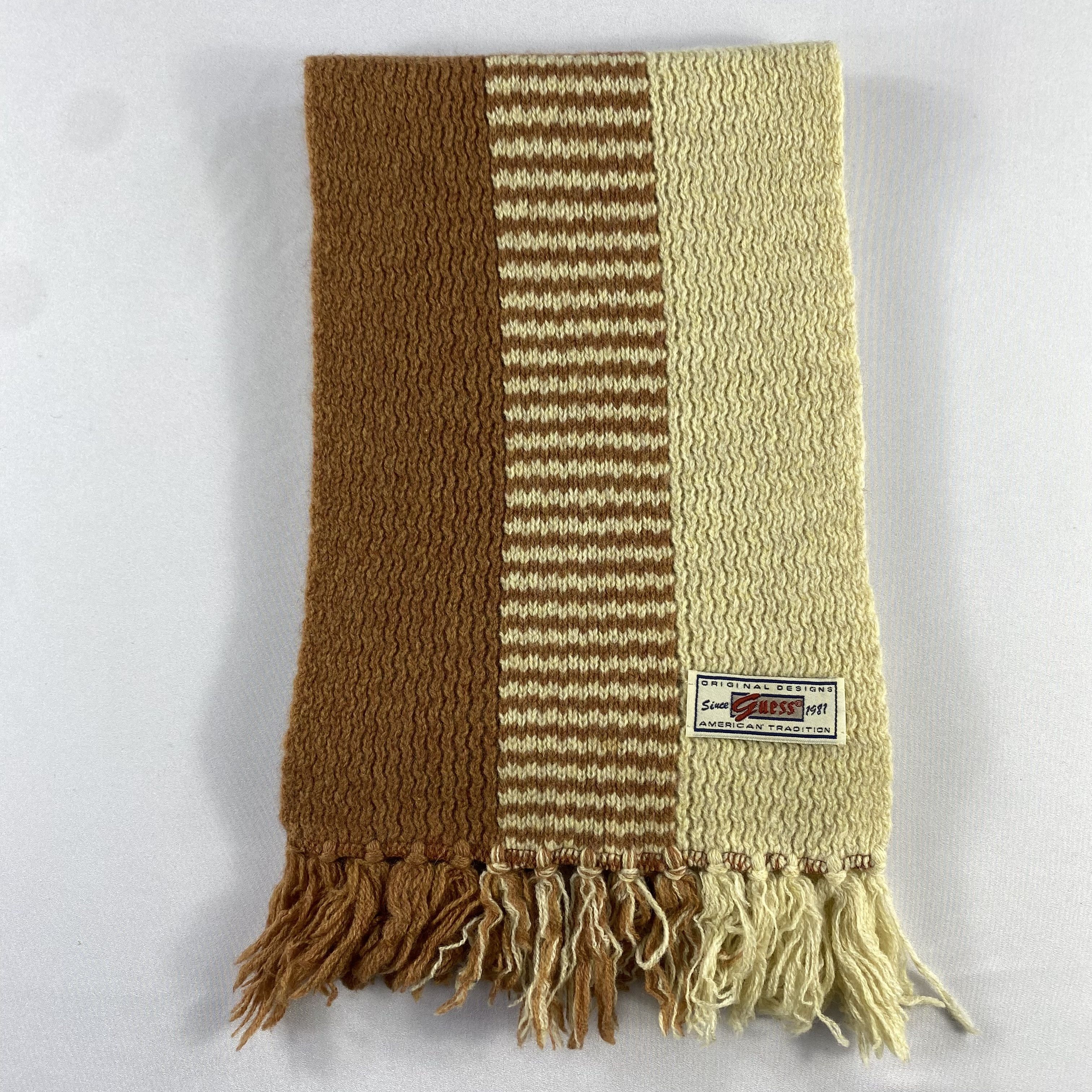 Guess Vintage Guess Stripe Scarf Neck Wrap Muffler Size ONE SIZE - 2 Thumbnail