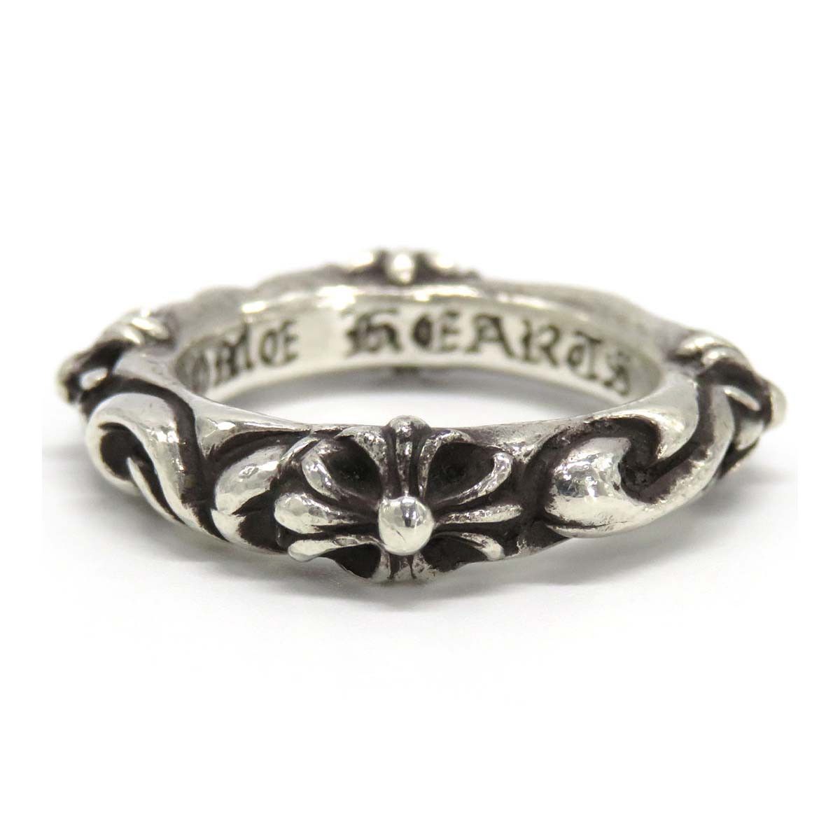 image of Chrome Hearts Sbt Band Ring - Size 6.5 in Silver, Men's