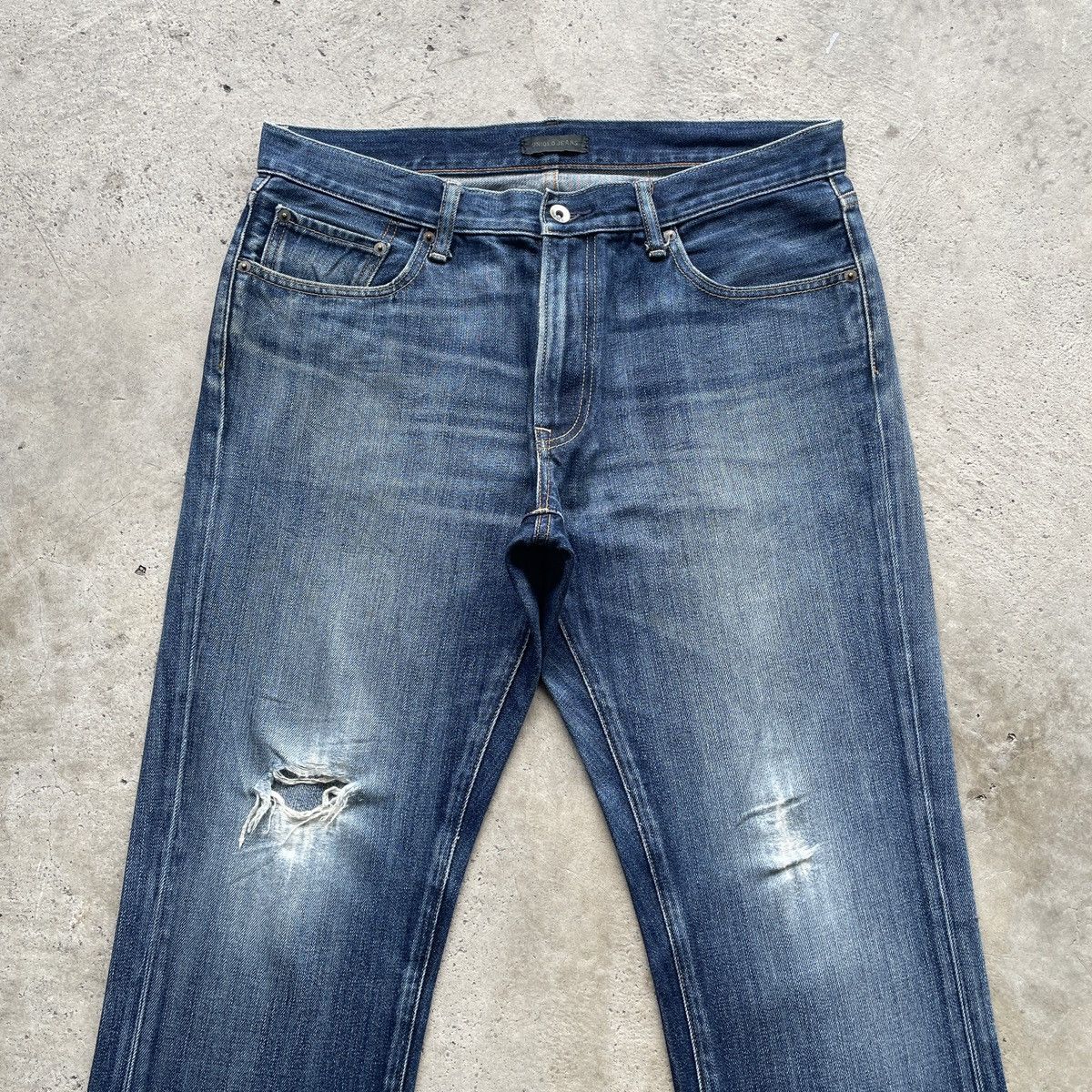 Japanese Brand W36 Vintage Japanese Distressed Jeans Faded Denim Pants Size US 36 / EU 52 - 3 Thumbnail