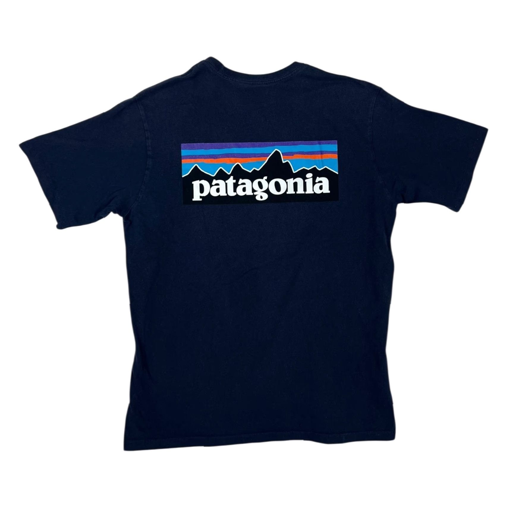 Patagonia Patagonia T-Shirt Men's P-6 Logo Responsibili-Tee Crew Neck Short Sleeve Size M Blue Size US M / EU 48-50 / 2 - 2 Thumbnail