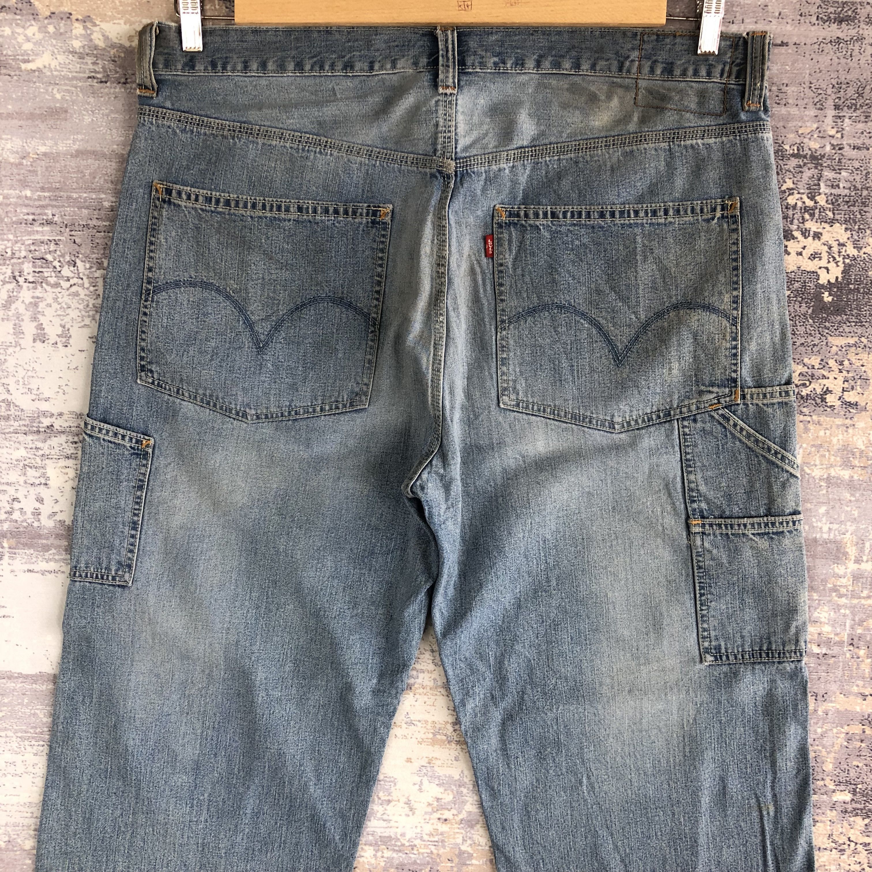 Levi's Vintage Levis Carpenter Mud Jeans Levi's Workwear Denim Size US 40 / EU 56 - 4 Thumbnail