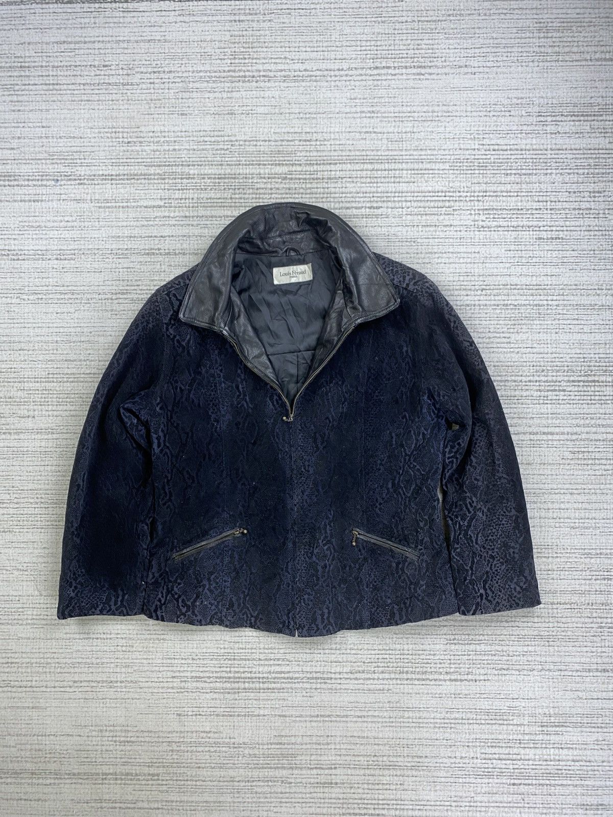Designer × Louis Feraud × Vintage Vintage Louis Feraud Embroidered Snake Skin Design Jacket Size US M / EU 48-50 / 2 - 5 Thumbnail
