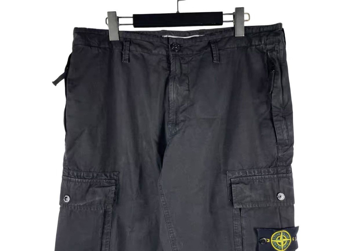 Stone Island Stone Island Wax Dye Wash Cargo Pants with Sleeve Badge J31 Size US 36 / EU 52 - 3 Thumbnail