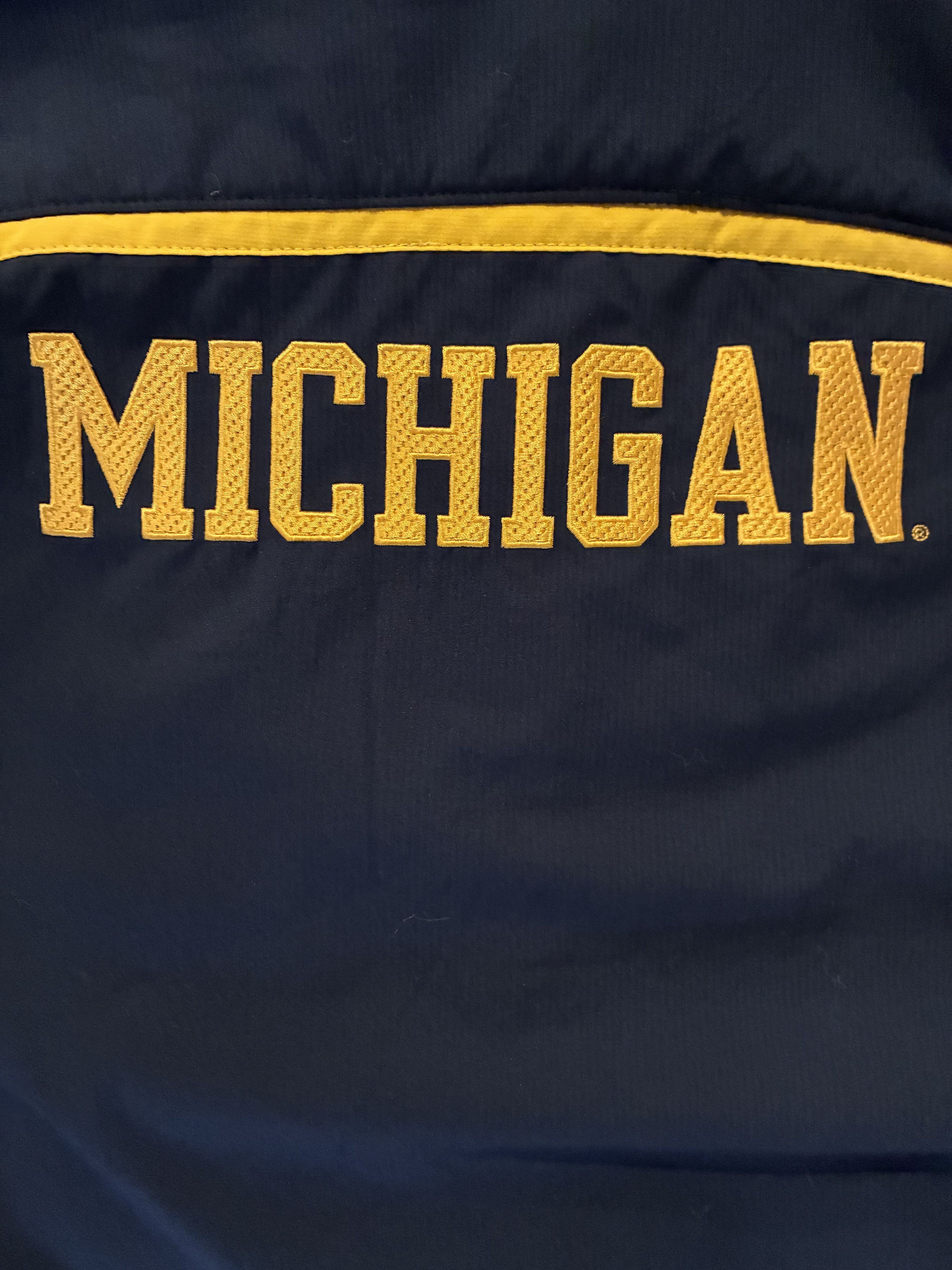 Nike Nike Michigan Wolverines Blue and yellow fleece jacket Size US L / EU 52-54 / 3 - 6 Thumbnail