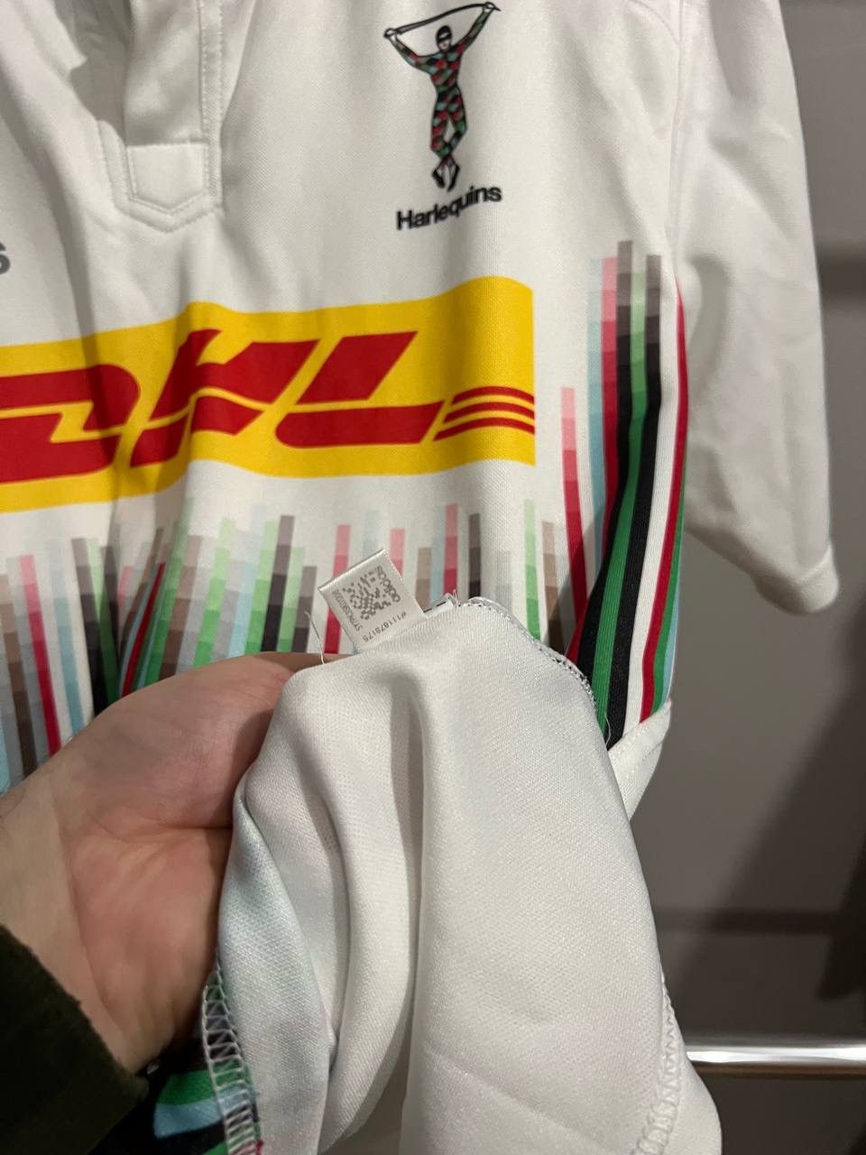Adidas 2015/16 HARLEQUINS AWAY RUGBY UNION SHIRT JERSEY SIZE L MENS Size US L / EU 52-54 / 3 - 11 Thumbnail