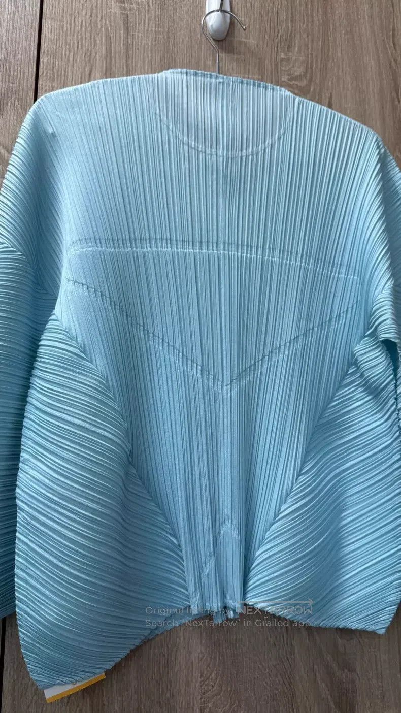 Issey Miyake Issey Miyake Frozen Ice Blue Top Size XXL / US 16-18 / IT 52-54 - 5 Thumbnail