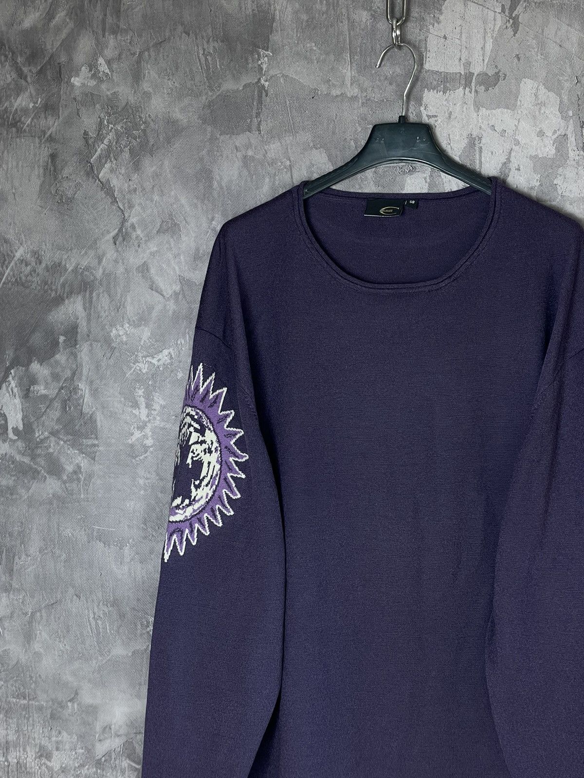 Roberto Cavalli Just Cavalli Vintage Purple Sweater/Sweatshirt Size US XL / EU 56 / 4 - 3 Thumbnail