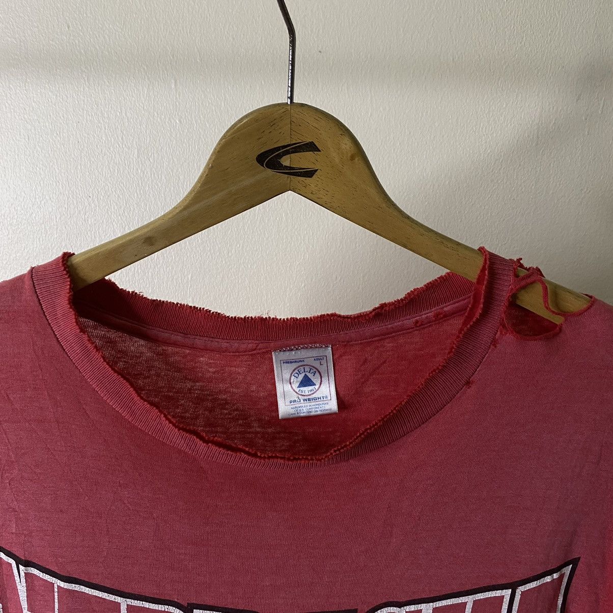Vintage 1990s Nebraska Cornhuskers Football NFL Distressed Tee Size US L / EU 52-54 / 3 - 3 Thumbnail