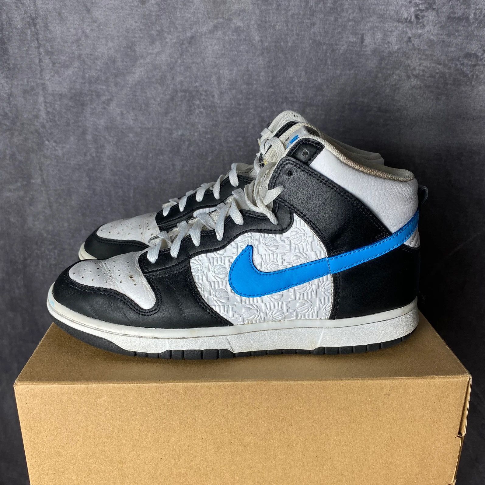 Nike Dunk high Black University Blue UB black blue white Size US 9.5 / EU 42-43 - 2 Thumbnail
