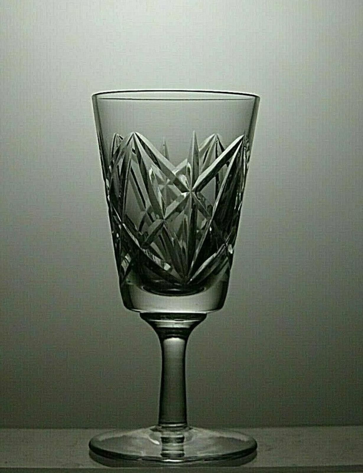 The Unbranded Brand Lovely Lead Crystal Cut Glass Liqueur Set Of 6 Glasses 4" Size ONE SIZE - 5 Thumbnail