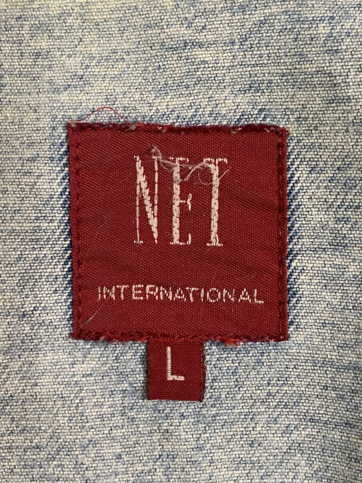 Japanese Brand Rare Design The Net International Jeans Trucker Jackets Size L / US 10 / IT 46 - 4 Thumbnail