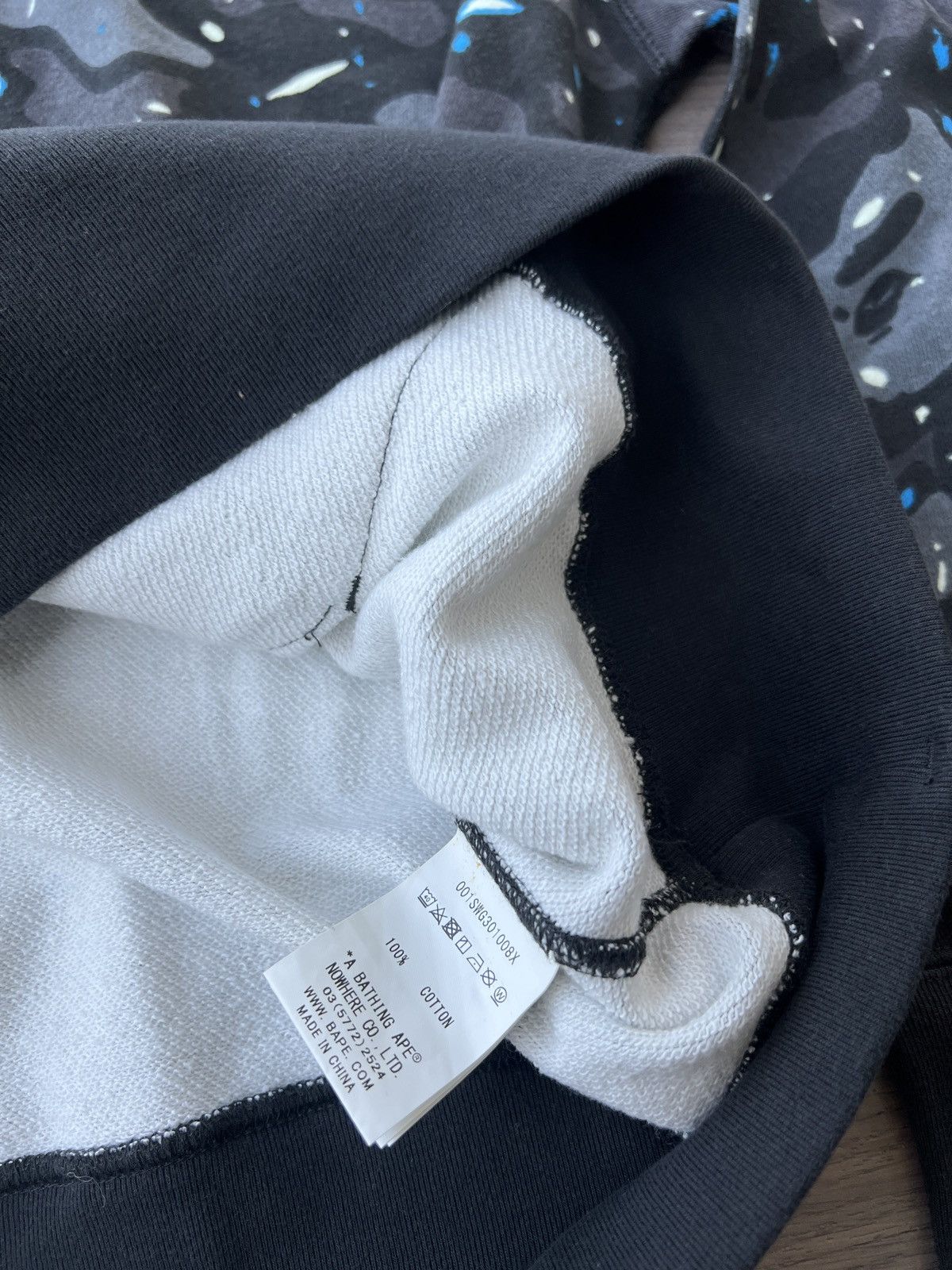 Bape Bape Glow in the Dark Space Camo Sweatshirt Size US XXL / EU 58 / 5 - 6 Thumbnail