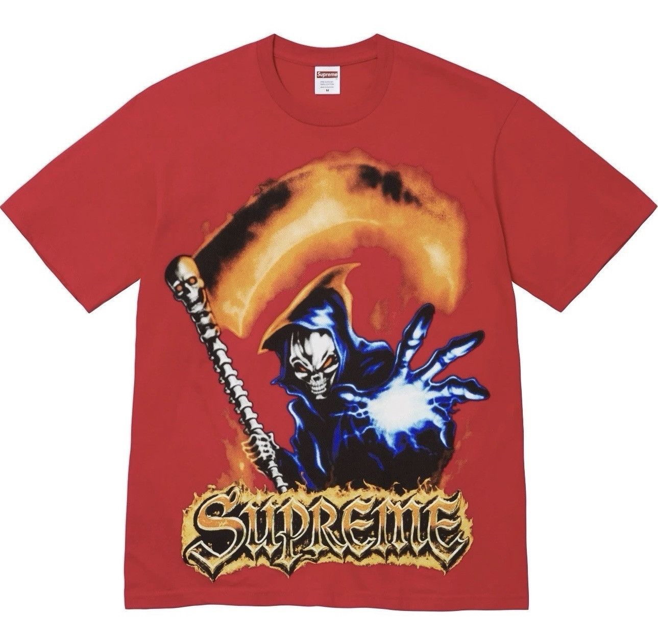 Supreme Supreme Grim Reaper Tee Red Size Large SS26 Brand New Size US L / EU 52-54 / 3 - 3 Thumbnail