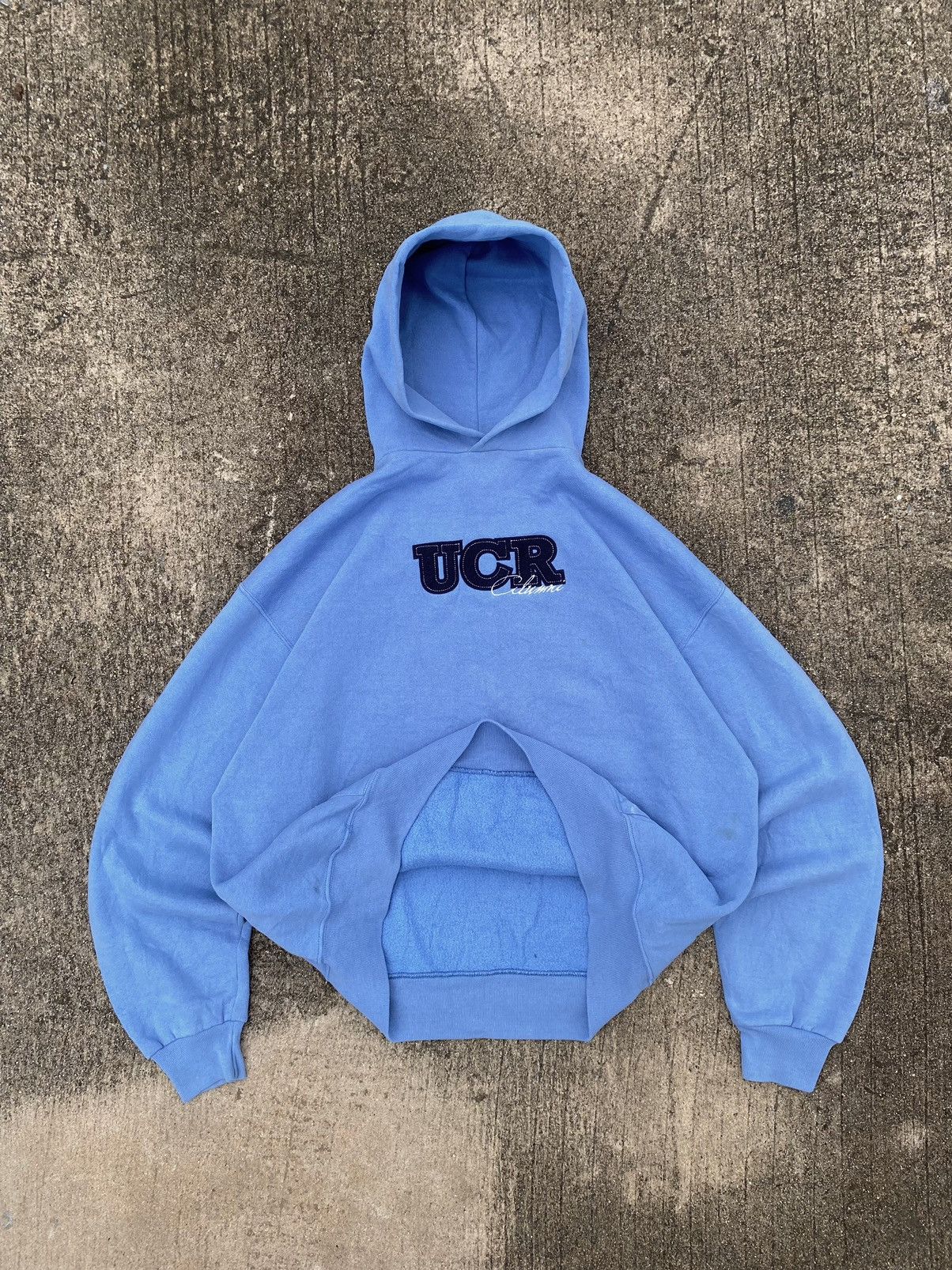 Vintage Russell Athletic Hoodie Baby Blue - Main Image