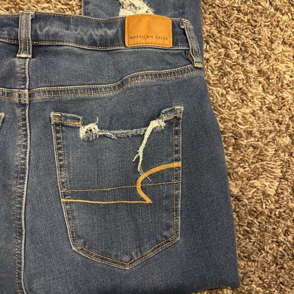 American Eagle Outfitters Women's American Eagle Distressed Jegging Jeans Size 28" / US 6 / IT 42 - 8 Thumbnail