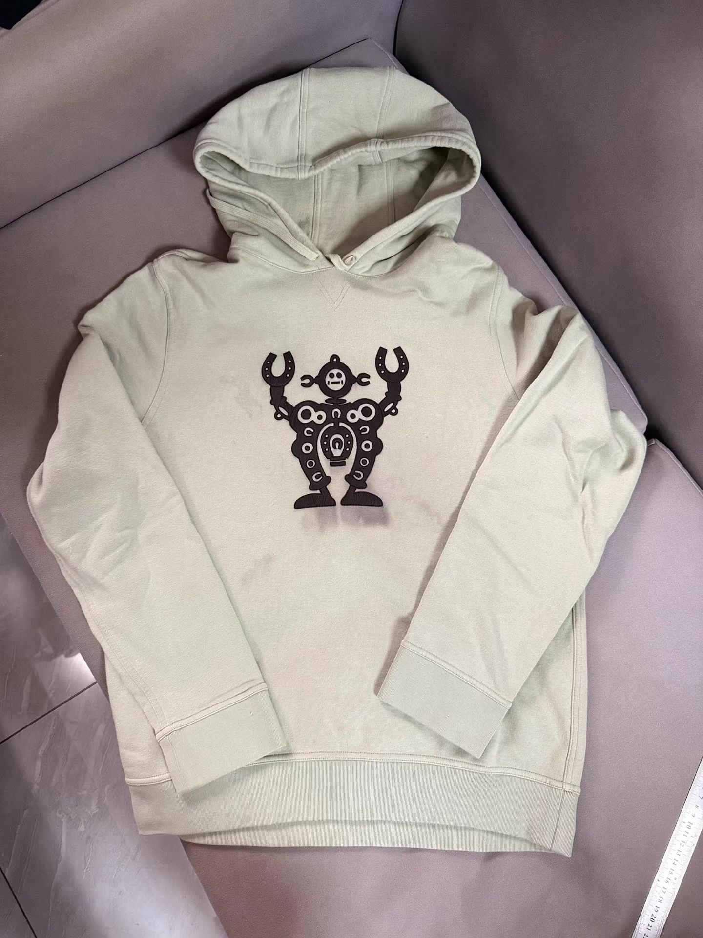 Hermes Genuine HERMES Robot Avocado Green Sweatshirt Ｑ20 Size US L / EU 52-54 / 3 - 1 Thumbnail