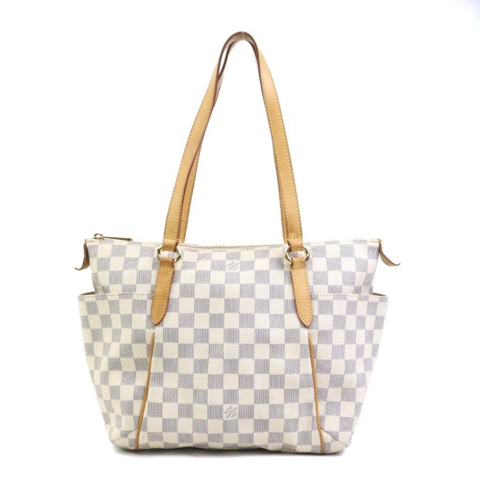 Louis Vuitton Louis Vuitton Damier Azur Totally PM Shoulder Bag in Canvas and Azure Gold, Women's, N51261 e61403a Size ONE SIZE - 1 Thumbnail