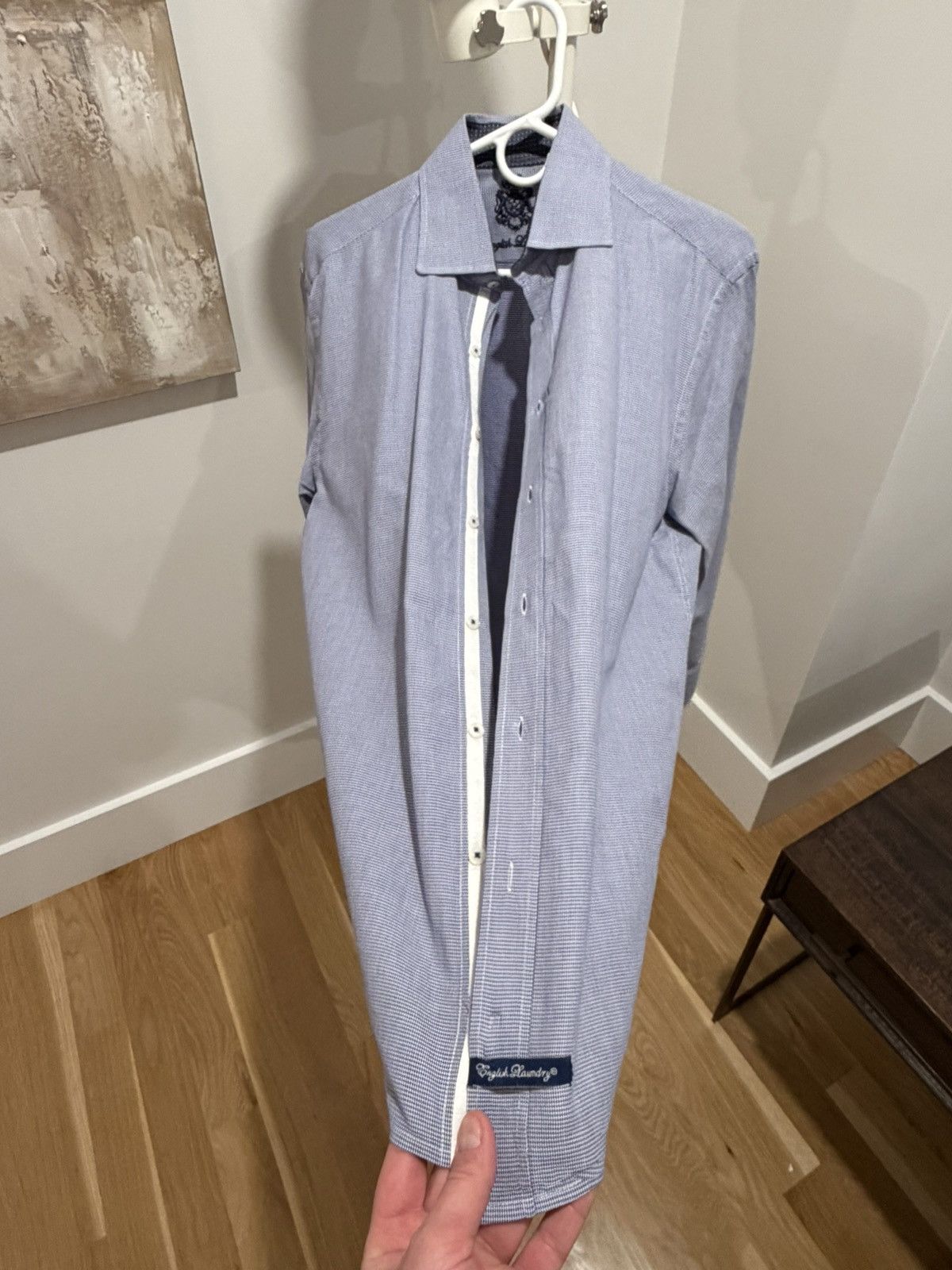 English Laundry Navy Button-up Button-Down 16" 32/33 Size US M / EU 48-50 / 2 - 6 Thumbnail